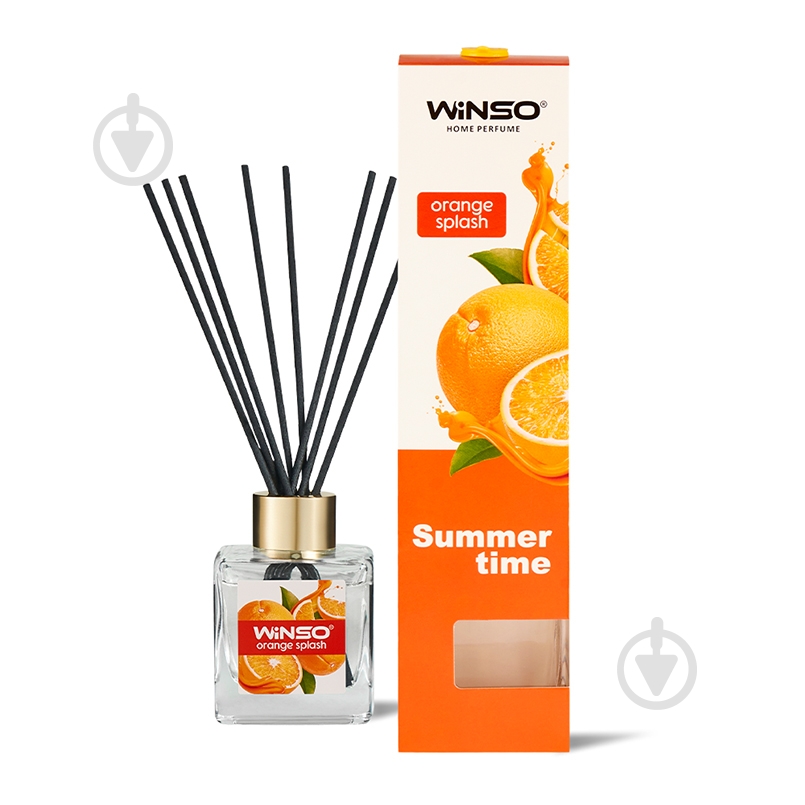 Ароматизатор подвесной WINSO Summer Time" Orange Splash 991850 50 мл - фото 1
