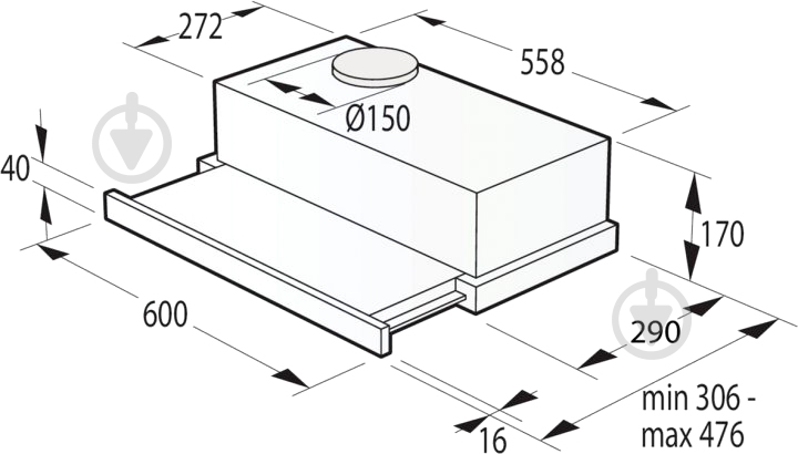 Вытяжка Gorenje TH60E3W - фото 2