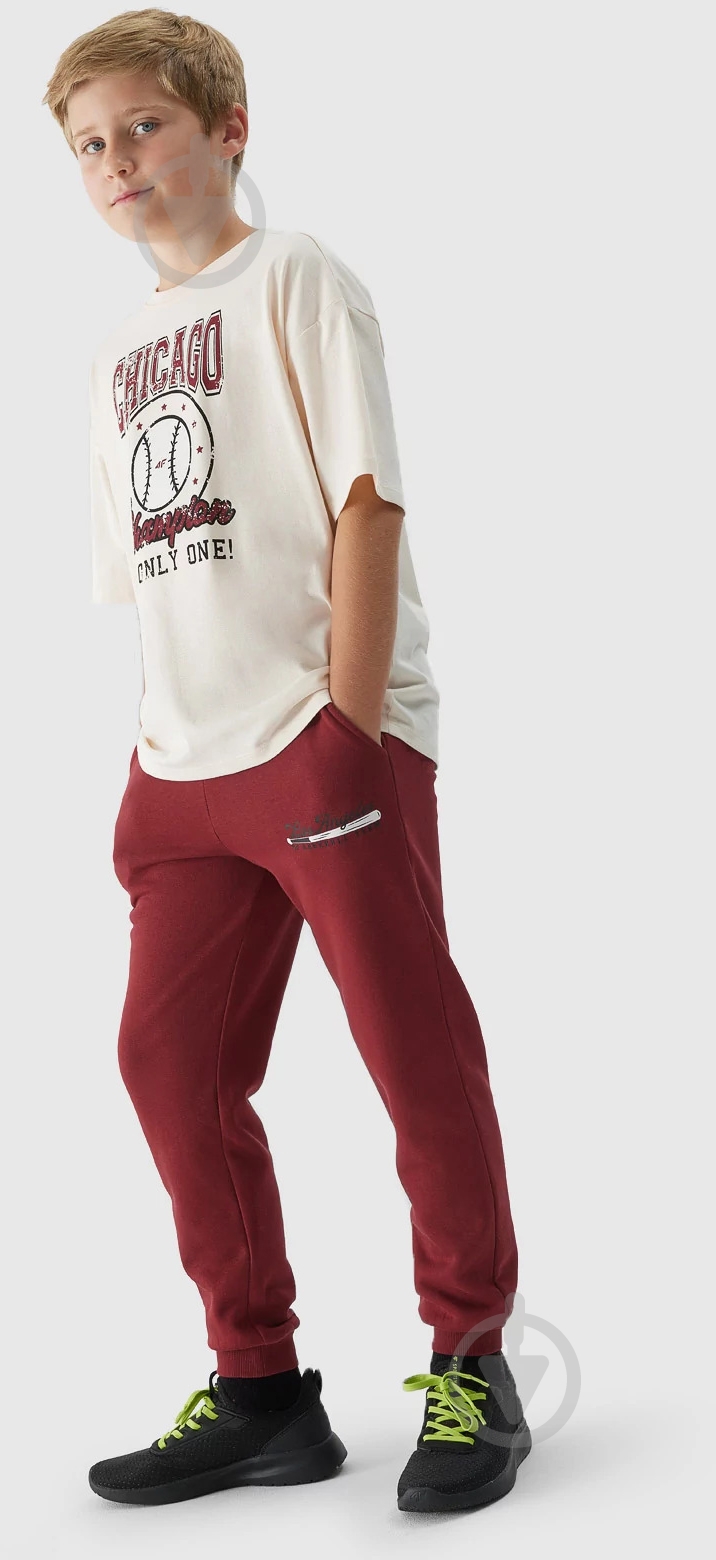 Брюки 4F 4FJRAW23TTROM693-61S р. 140 красный - фото 1