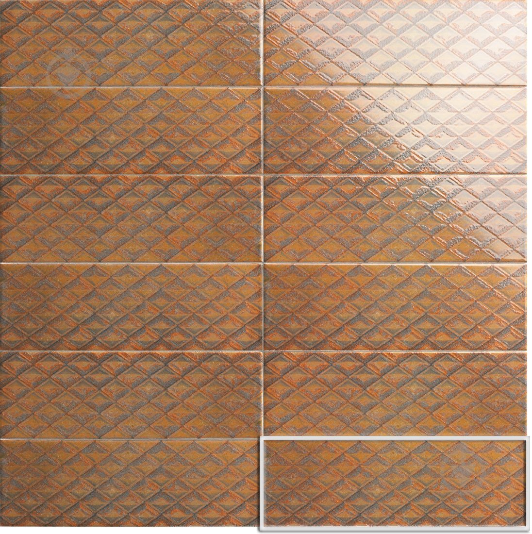Плитка Mainzu Bellagio Reflex Decor 10x30 см - фото 1