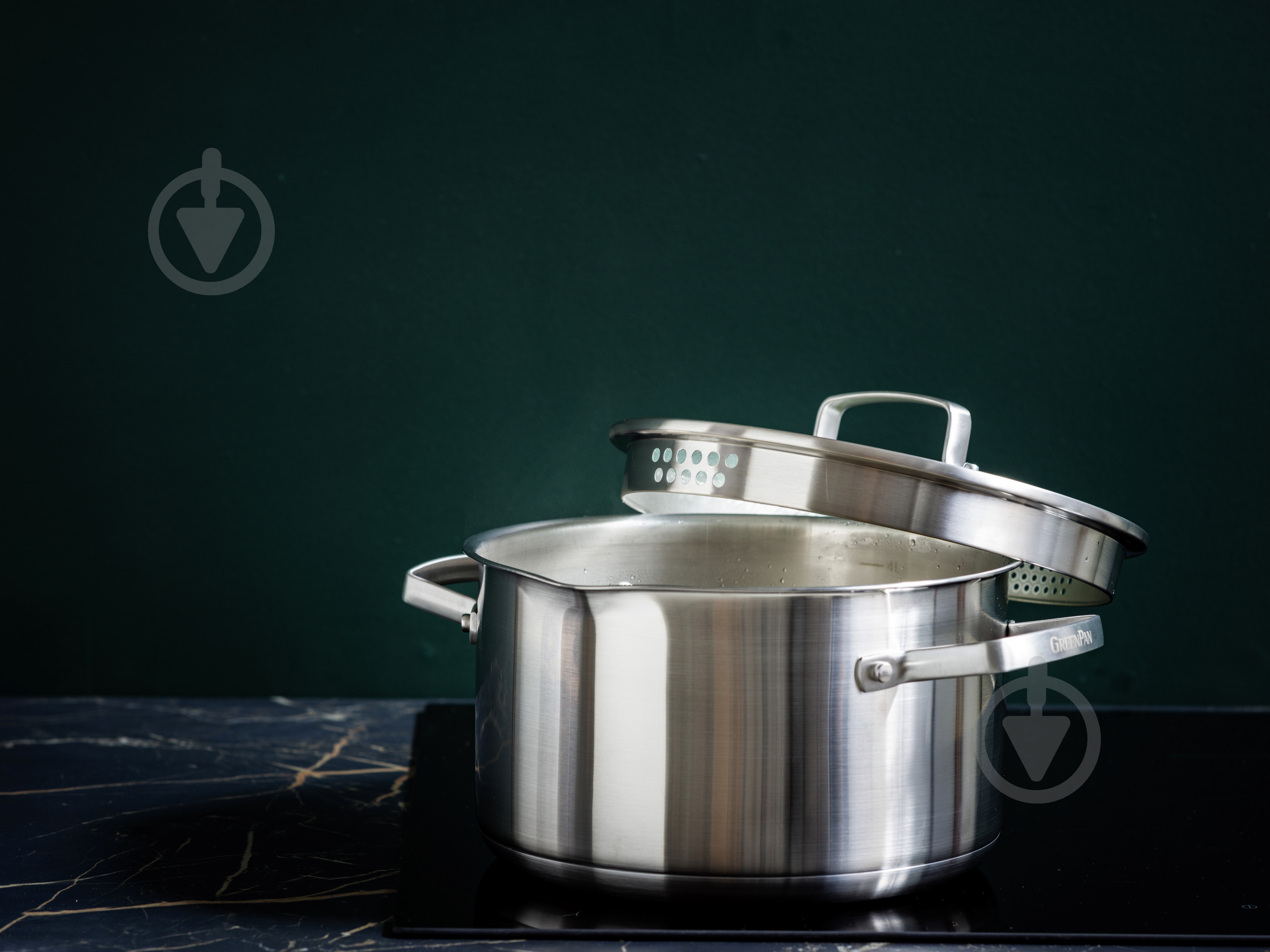 Кастрюля с крышкой GreenPan Chef's Collection, 22 см, 4,76 л (CC007731-001) - фото 8 Кастрюля с крышкой GreenPan Chef's Collection, 22 см, 4,76 л (CC007731-001) - фото 8