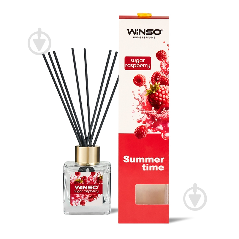 Ароматизатор подвесной WINSO Summer Time" Sugar Raspberry 539950 50 мл - фото 1