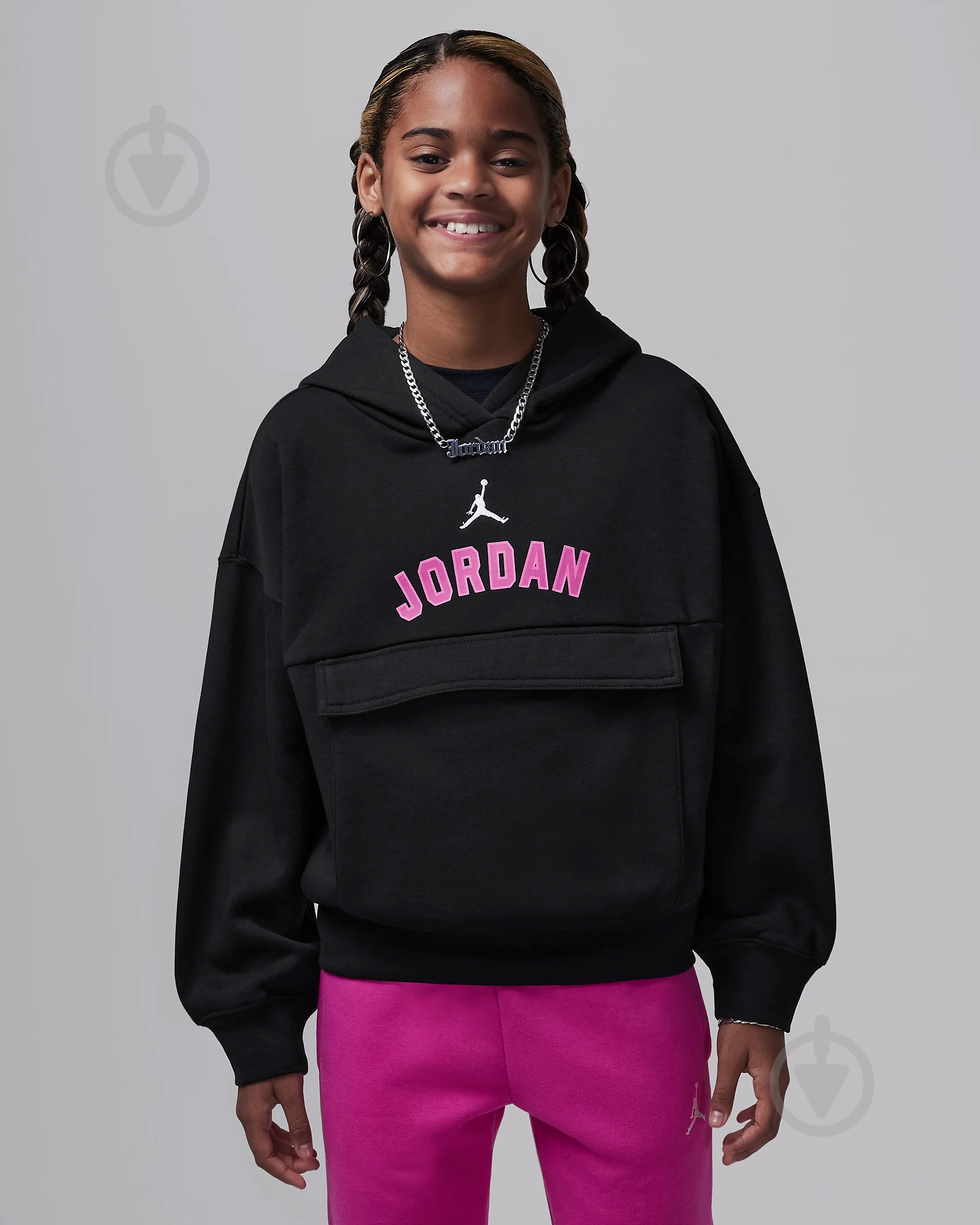 ᐉ Джемпер Jordan JDG JORDAN Y2K PO HOODIE 45D352-023 р.S черный