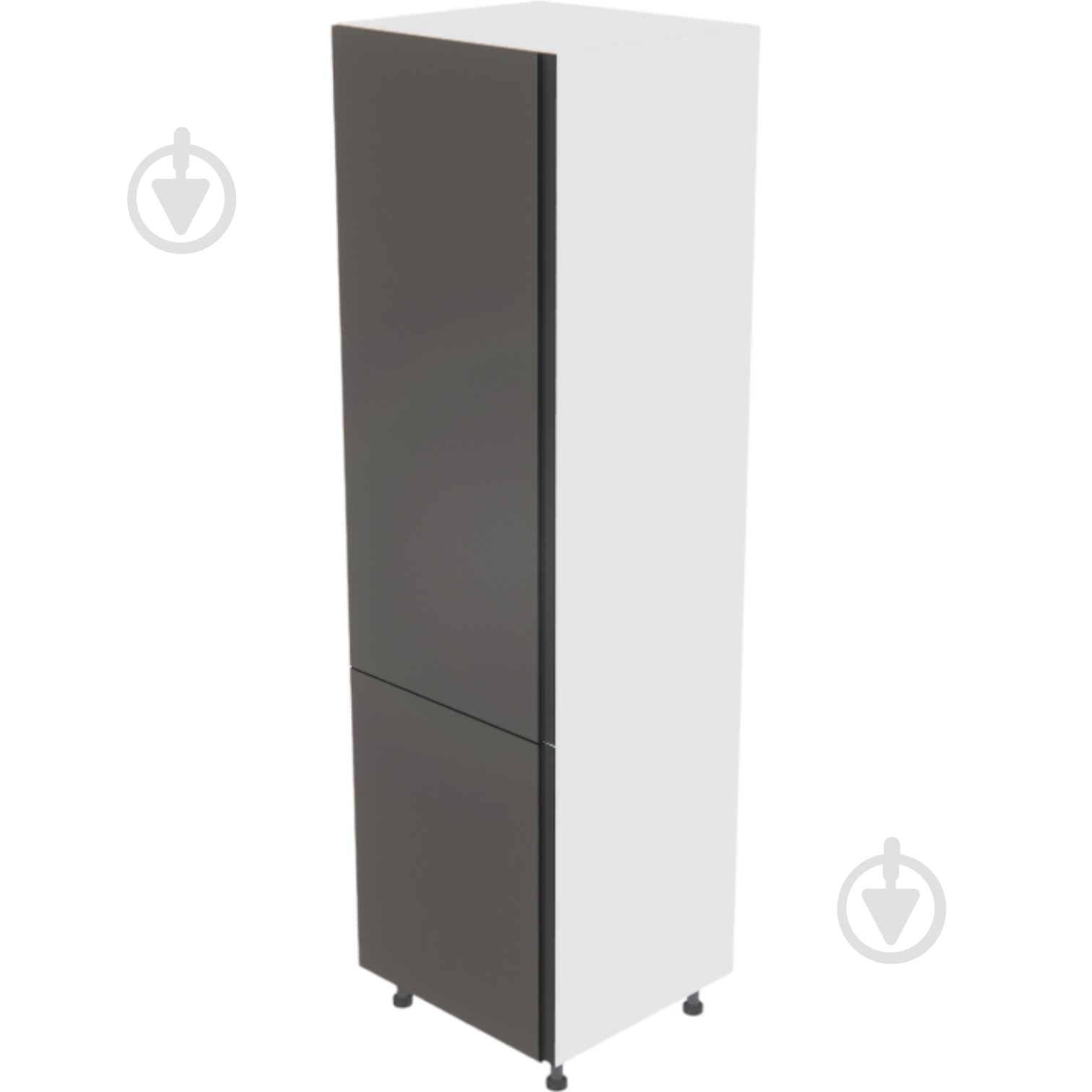 Шафа під холодильник Софі (П 60 Х (720)) графіт сірий/білий Світ Меблів - фото 1 Шафа під холодильник Софі (П 60 Х (720)) графіт сірий/білий Світ Меблів - фото 1