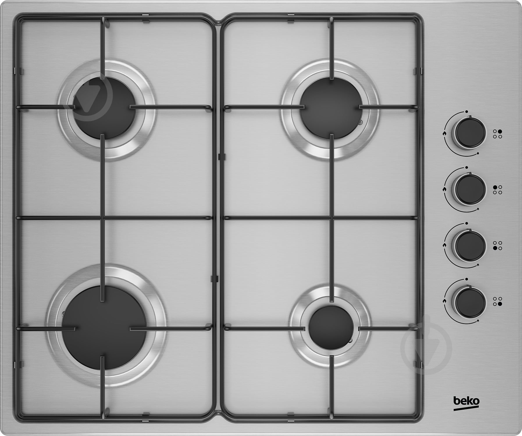 Варочная поверхность газовая Beko HIGG 64123 SX - фото 1 Варочная поверхность газовая Beko HIGG 64123 SX - фото 1