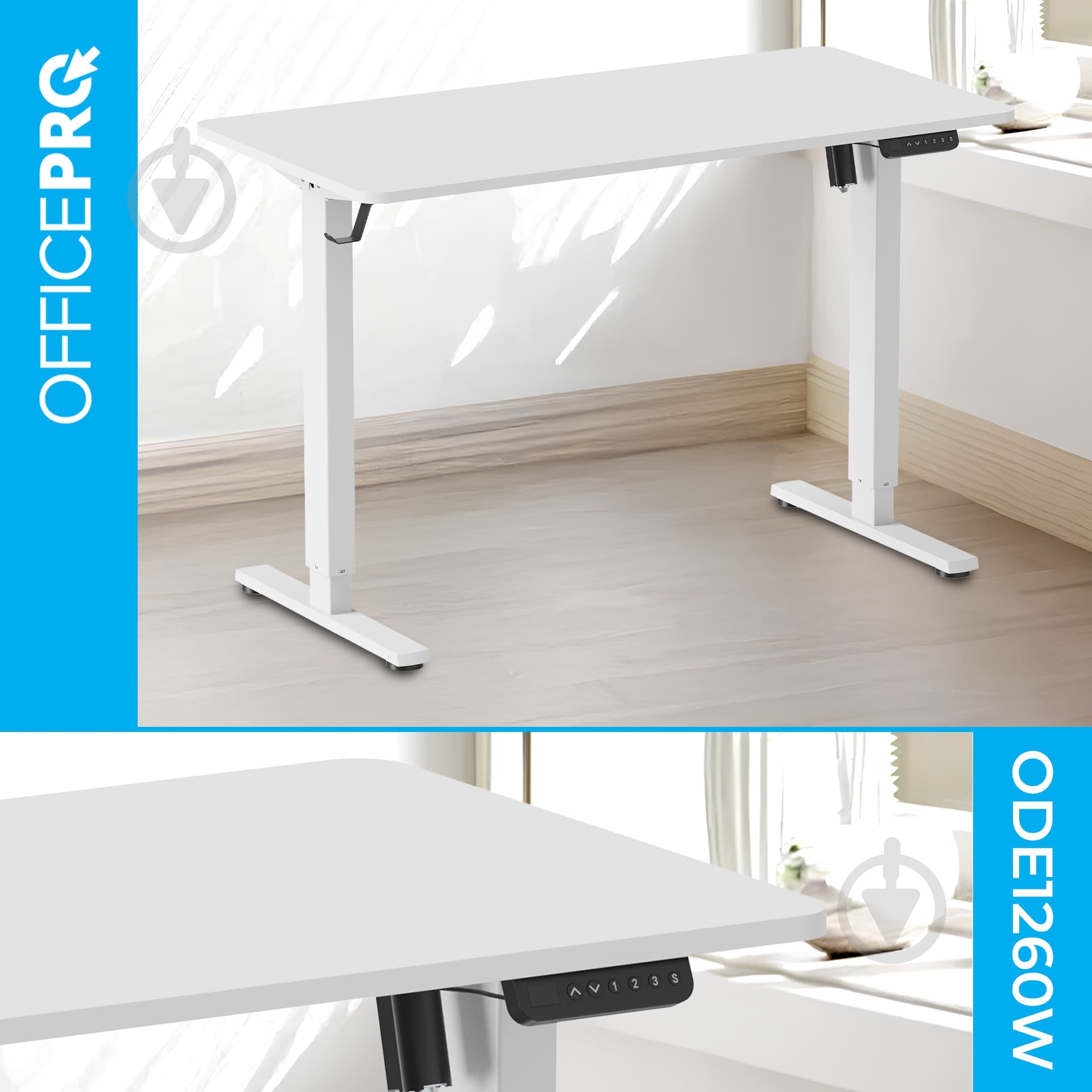Стіл комп'ютерний OfficePro ODE1260W White - фото 2