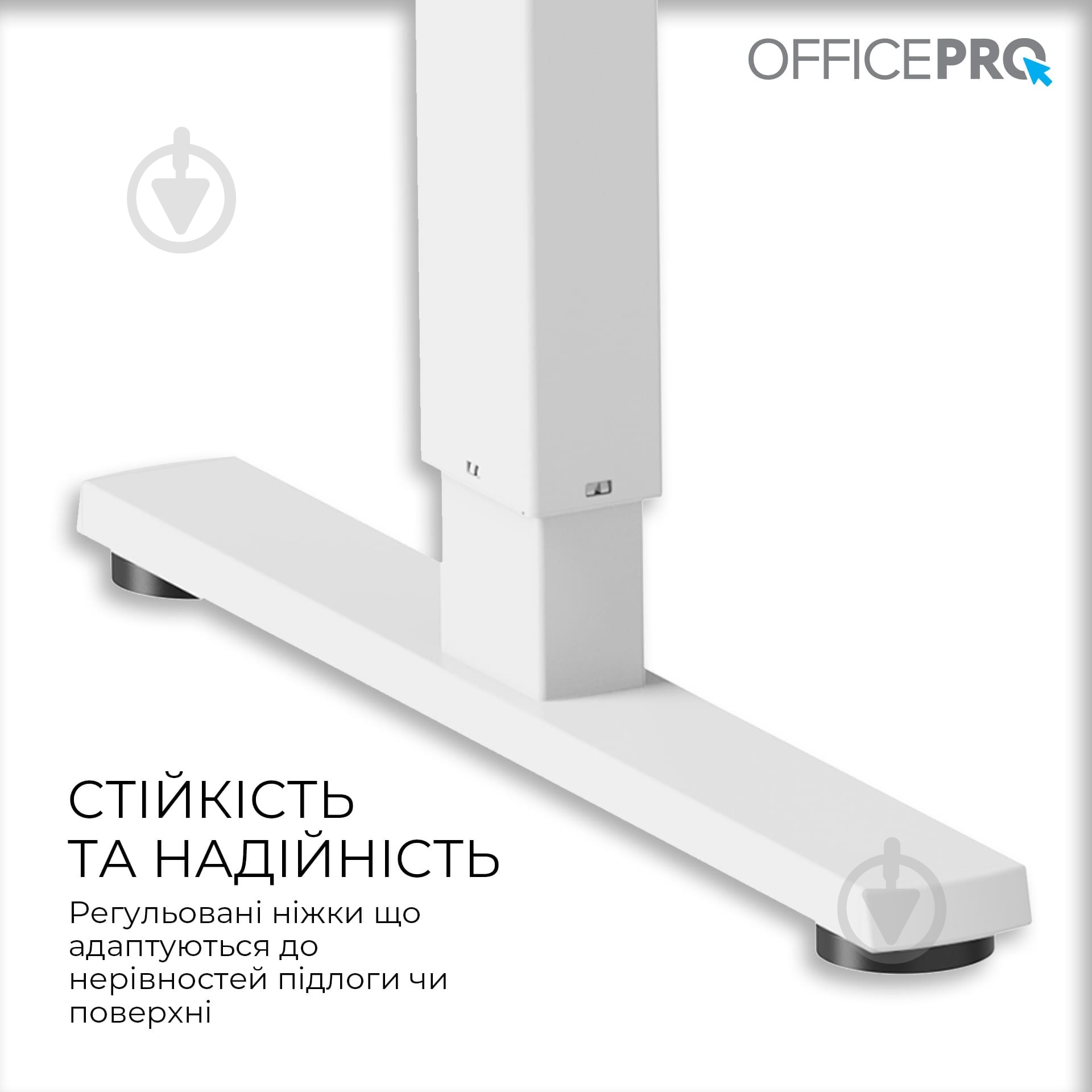 Стіл комп'ютерний OfficePro ODE1260W White - фото 5