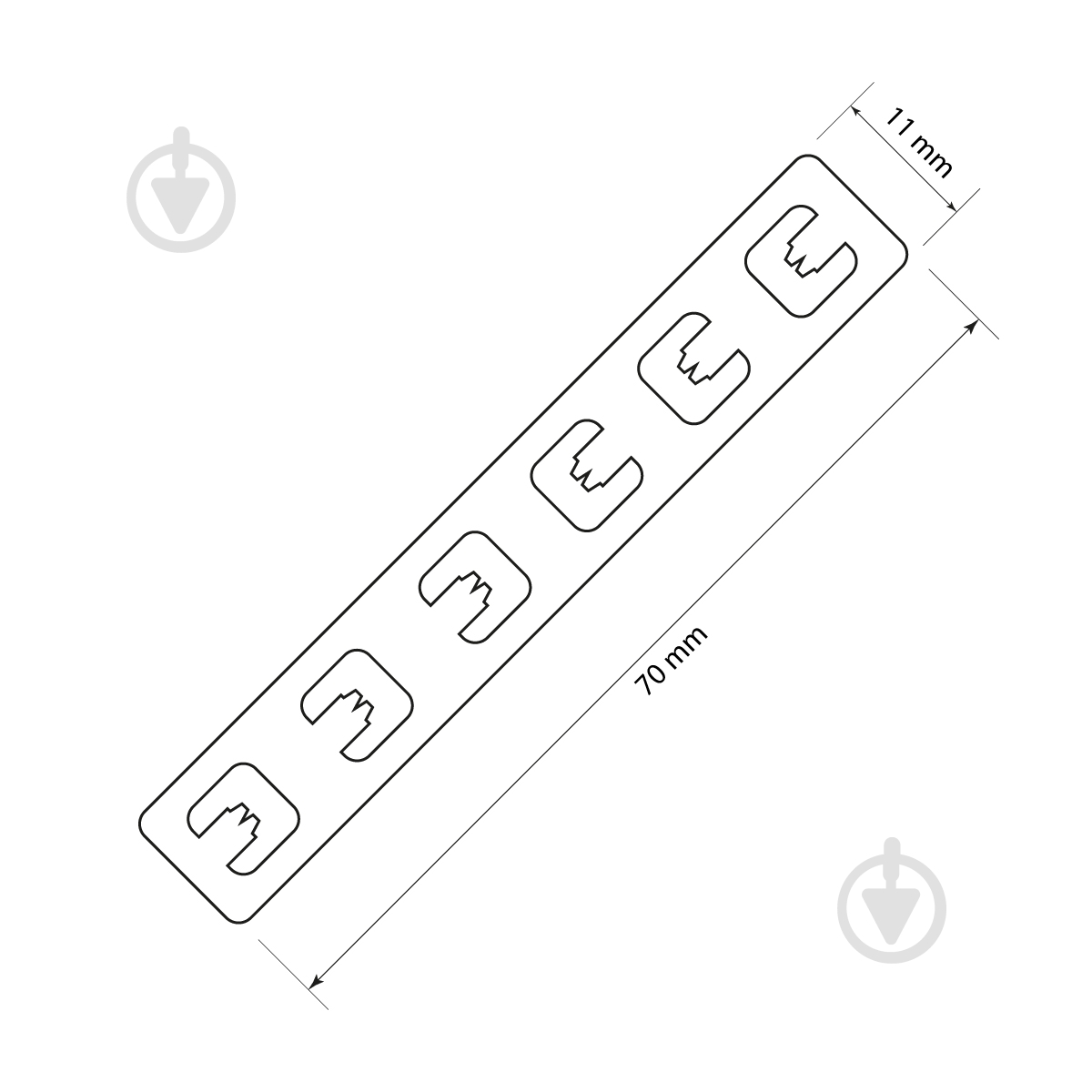 З'єднувач 2 шт. G-20-DA LED CONCEPT 7 см - фото 2