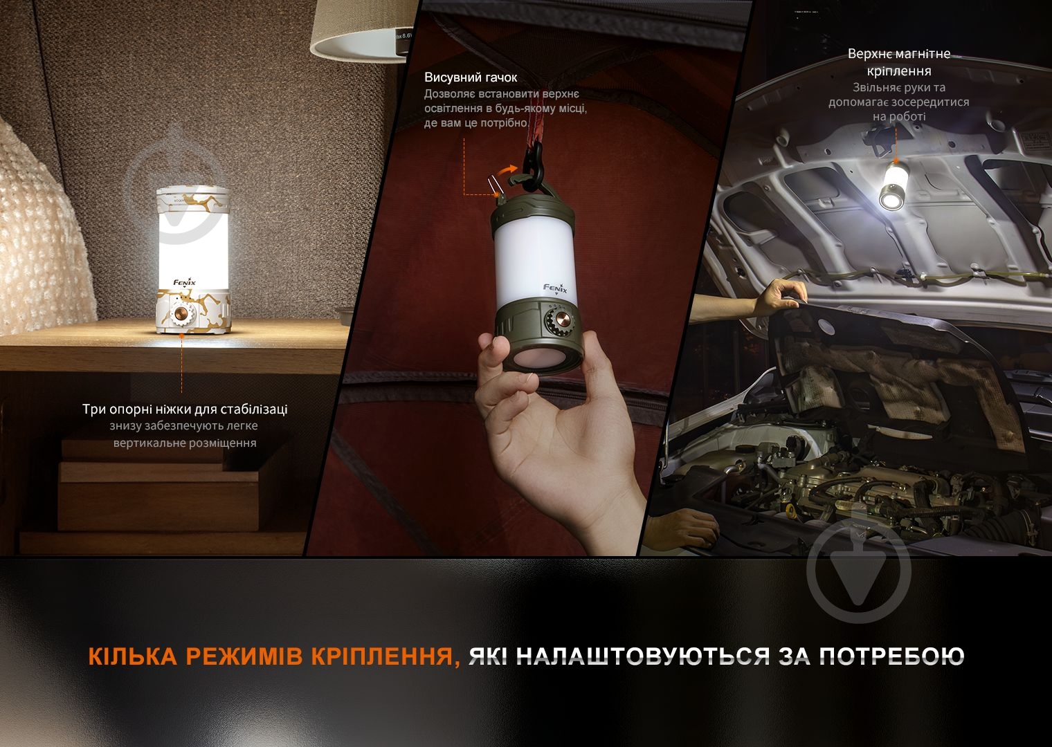 Ліхтар для кемпінгу Fenix CL26R Pro, темно-зелений - фото 13 Ліхтар для кемпінгу Fenix CL26R Pro, темно-зелений - фото 13