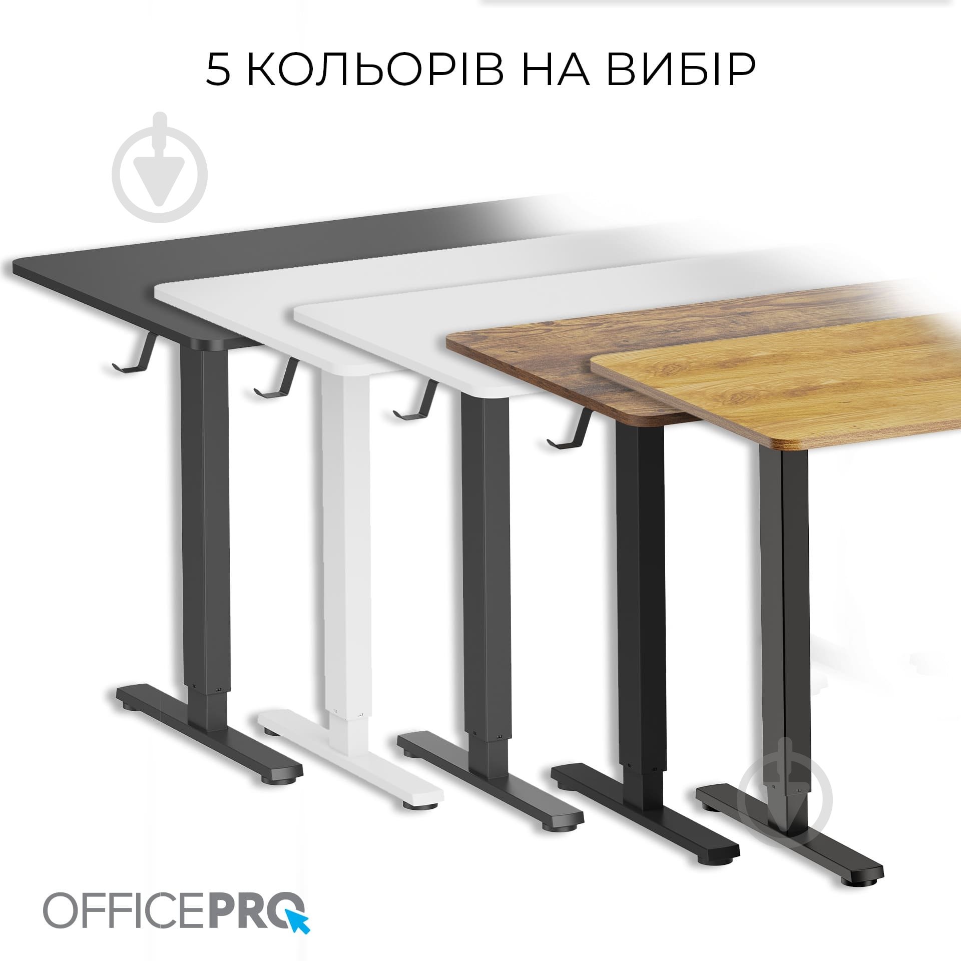 Стіл комп'ютерний OfficePro ODE1470B Black - фото 11