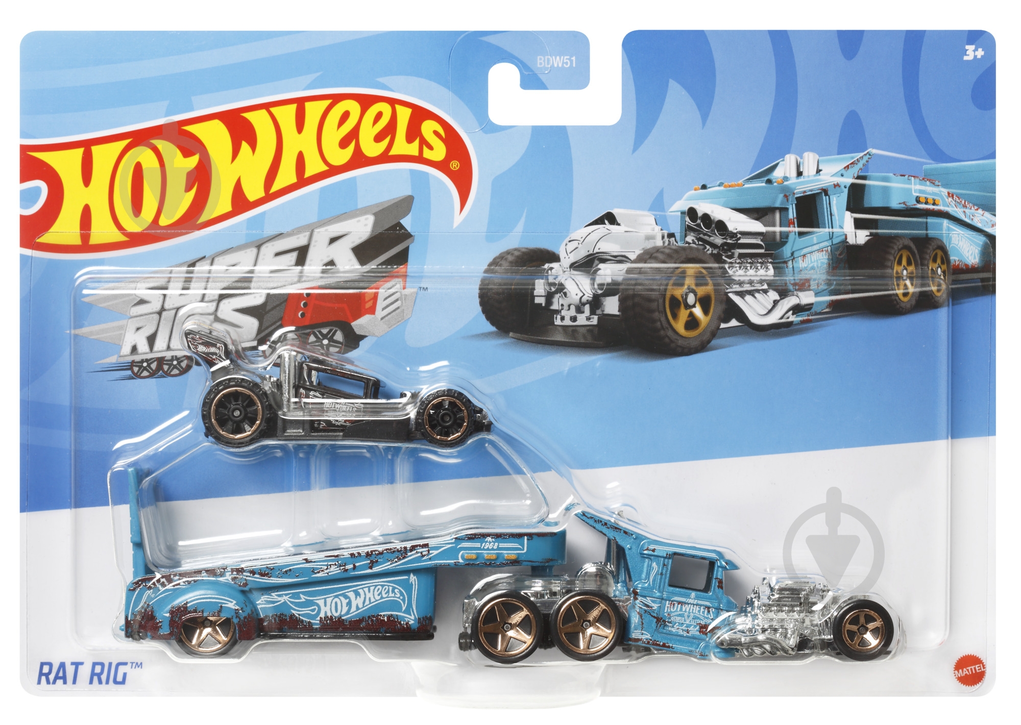 Автомодель Hot Wheels машина дальнобойщика ( в ассорт) BDW51 - фото 15