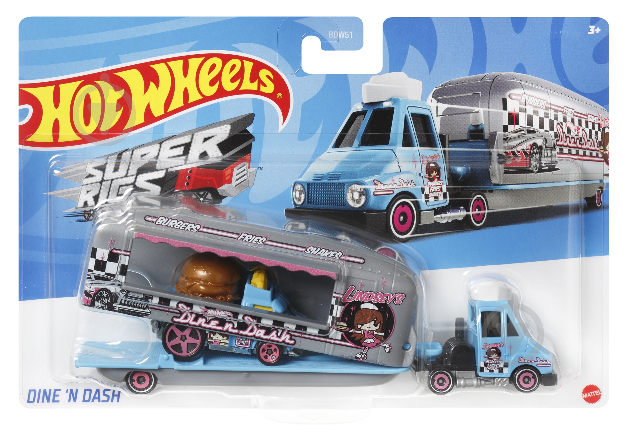 Автомодель Hot Wheels машина дальнобойщика ( в ассорт) BDW51 - фото 17