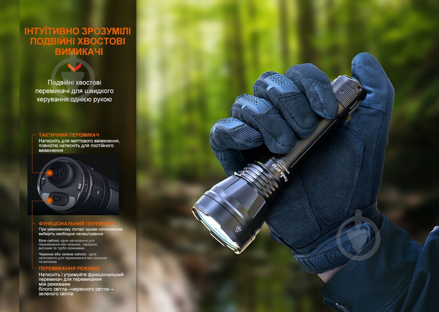 Фонарь Fenix HT32 черный - фото 7