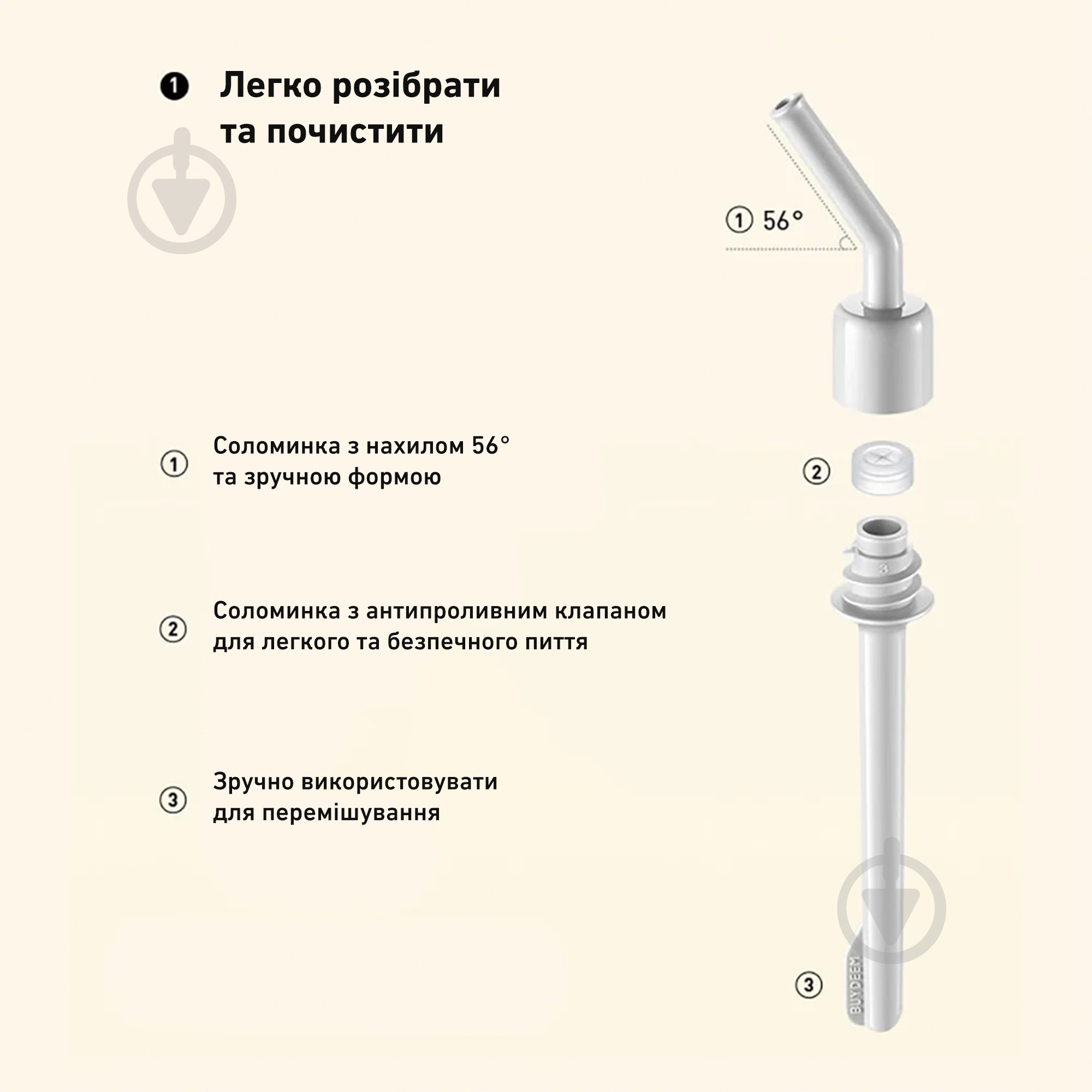 Пляшка для води BUYDEEM 500 мл Cozy Greenish (CD1017-CG) - фото 4 Пляшка для води BUYDEEM 500 мл Cozy Greenish (CD1017-CG) - фото 4