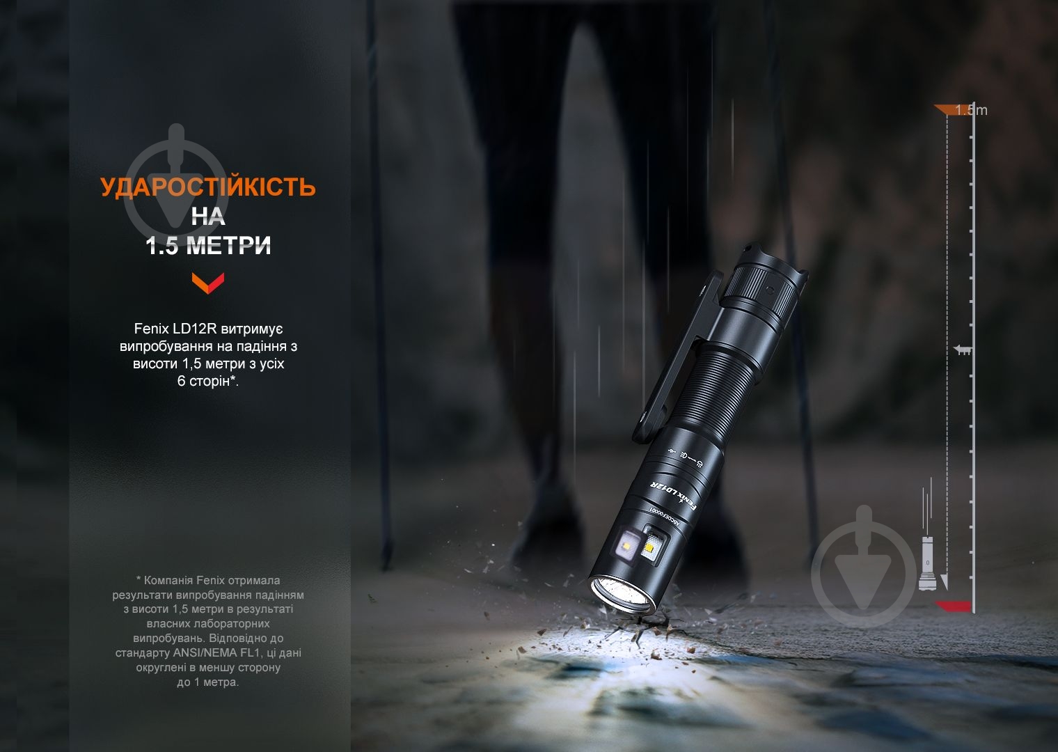 Ліхтар тактичний Fenix LD12R чорний - фото 7 Ліхтар тактичний Fenix LD12R чорний - фото 7