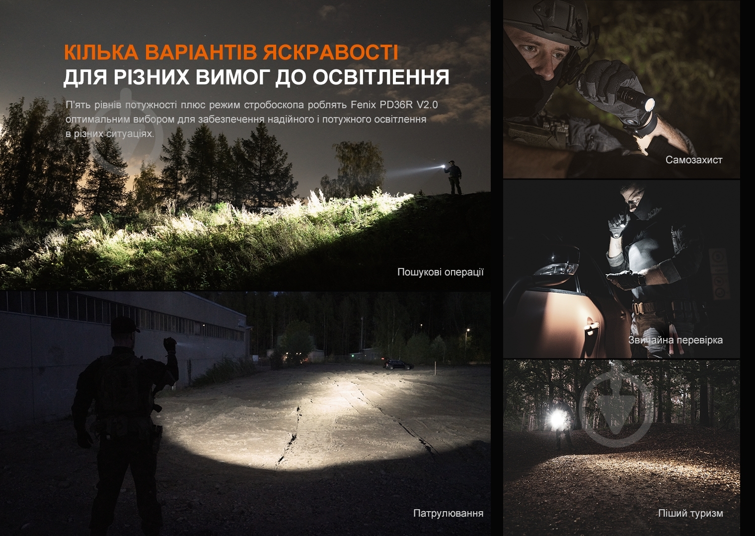 Фонарь тактический Fenix PD36R V2.0 (1700лм) - фото 8