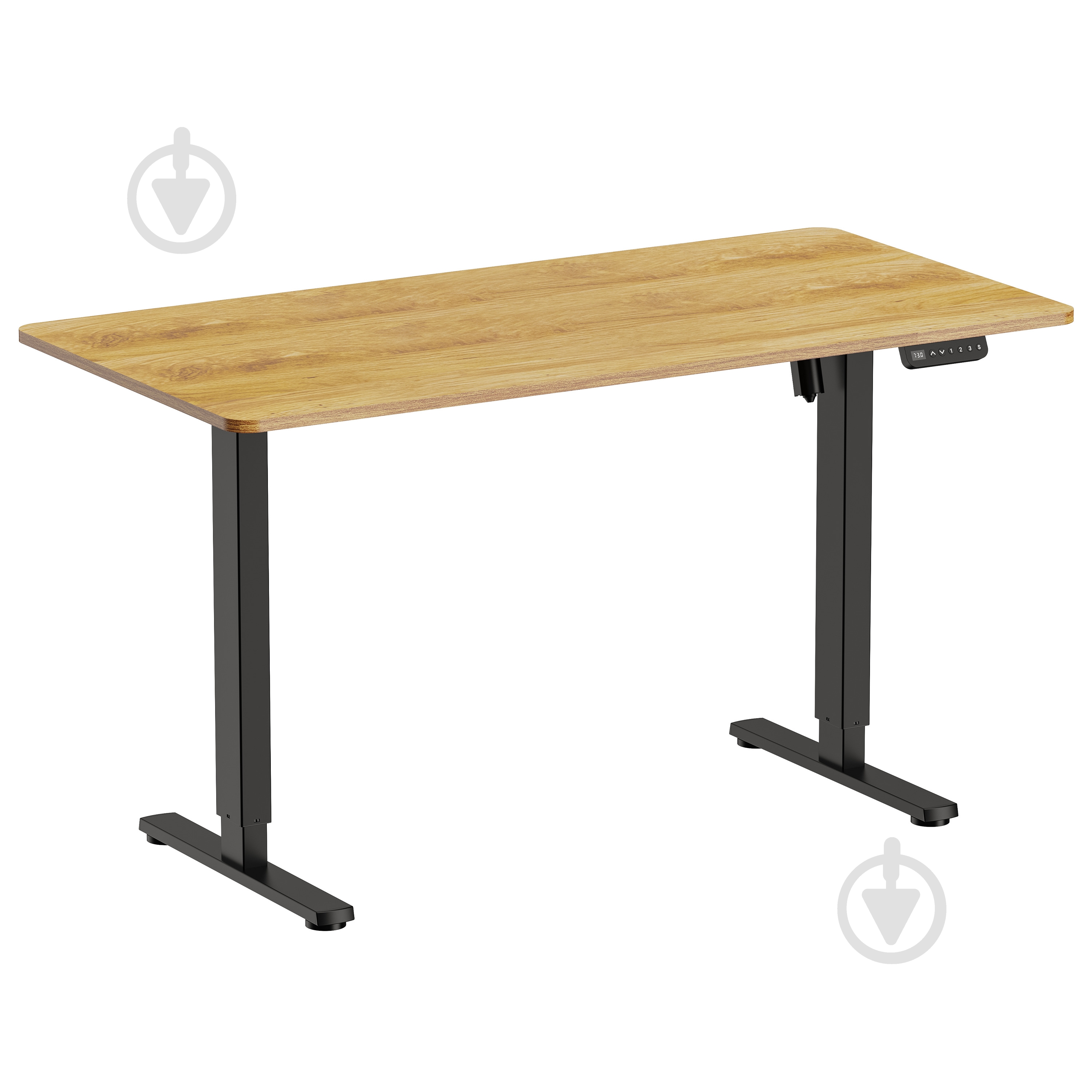 Стол OfficePro ODE1470LW Light Wood/Black - фото 1 Стол OfficePro ODE1470LW Light Wood/Black - фото 1