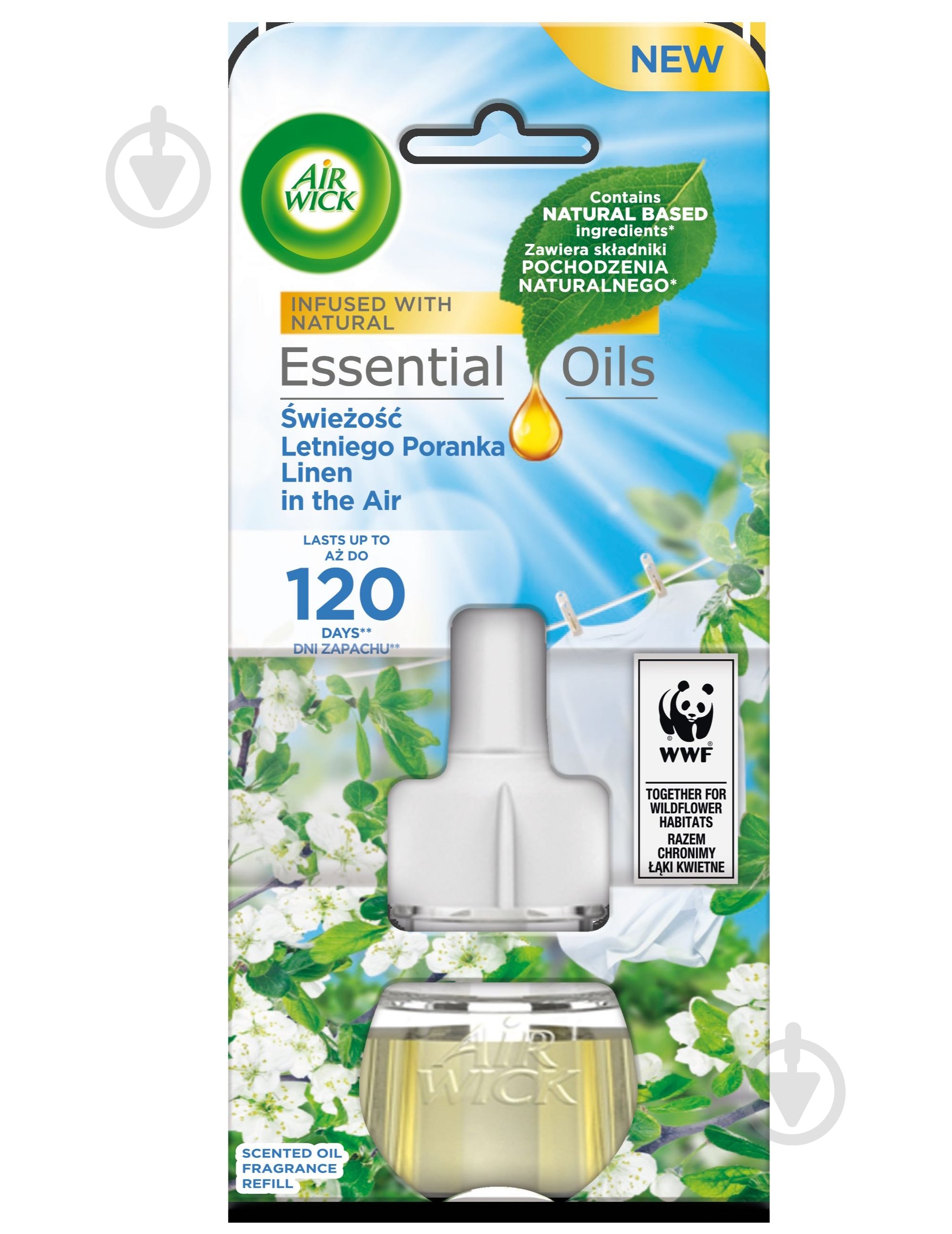 Сменный флакон к электрическому ароматизатору воздуха Air Wick Утренняя Свежесть 19 мл - фото 1