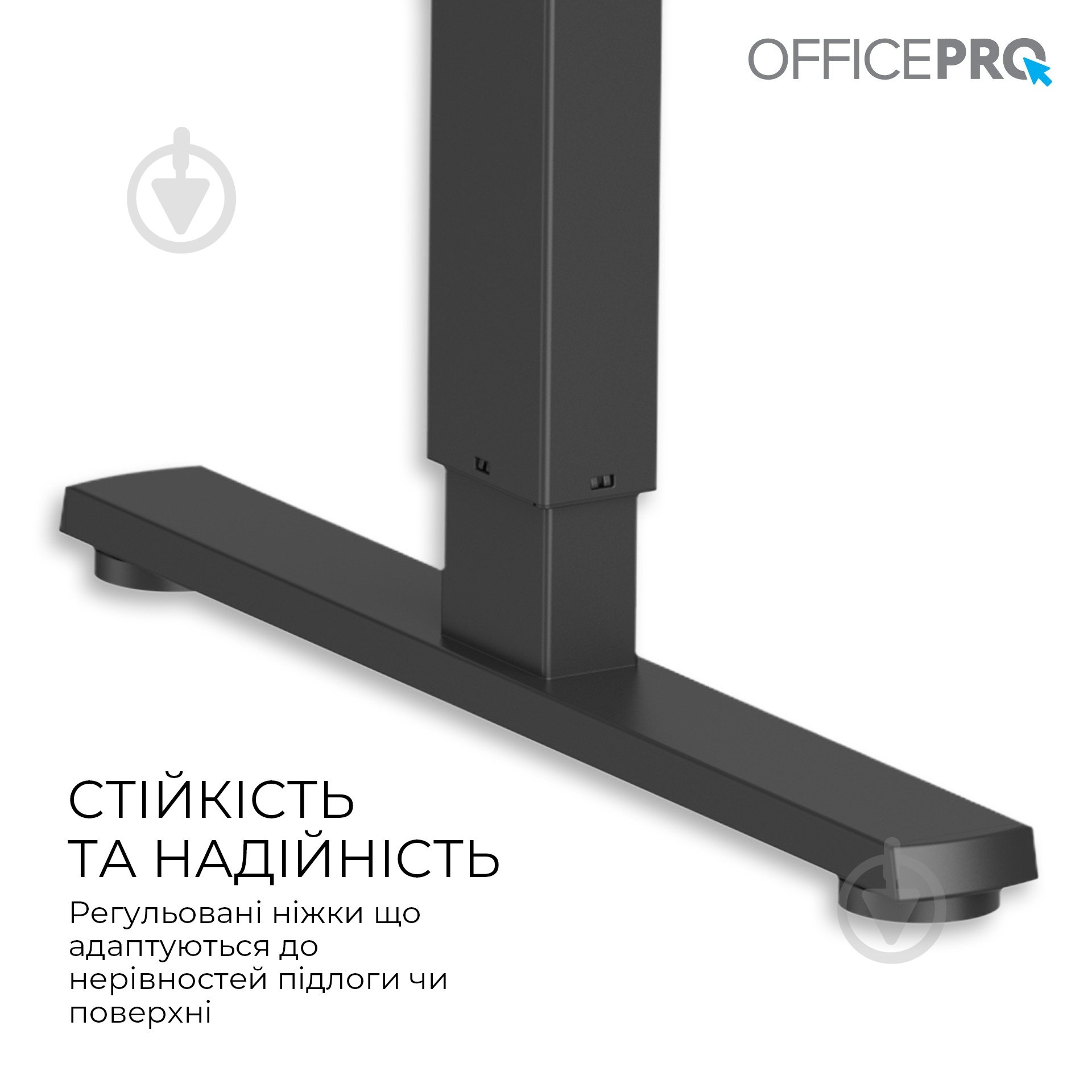 Стіл OfficePro ODE1670B Black - фото 6