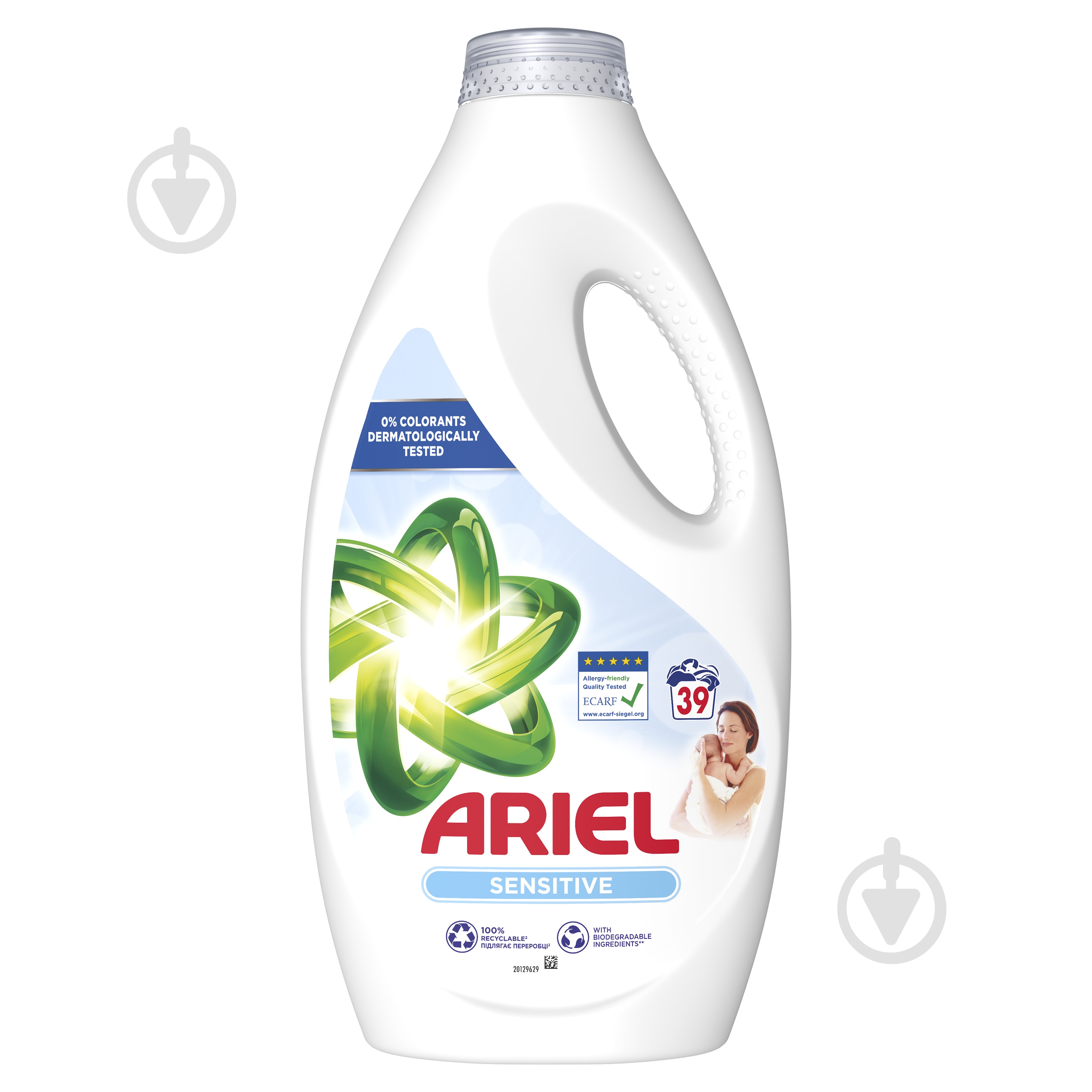 Гель для машинной и ручной стирки Ariel Для чувствительной кожи 1,95 л - фото 2