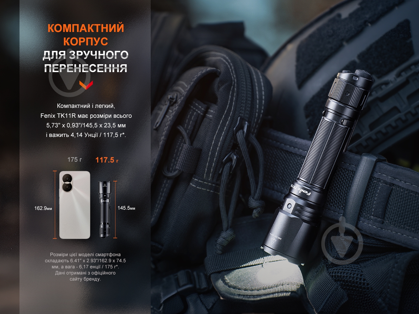 Фонарь Fenix ручной TK11R черный - фото 12 Фонарь Fenix ручной TK11R черный - фото 12