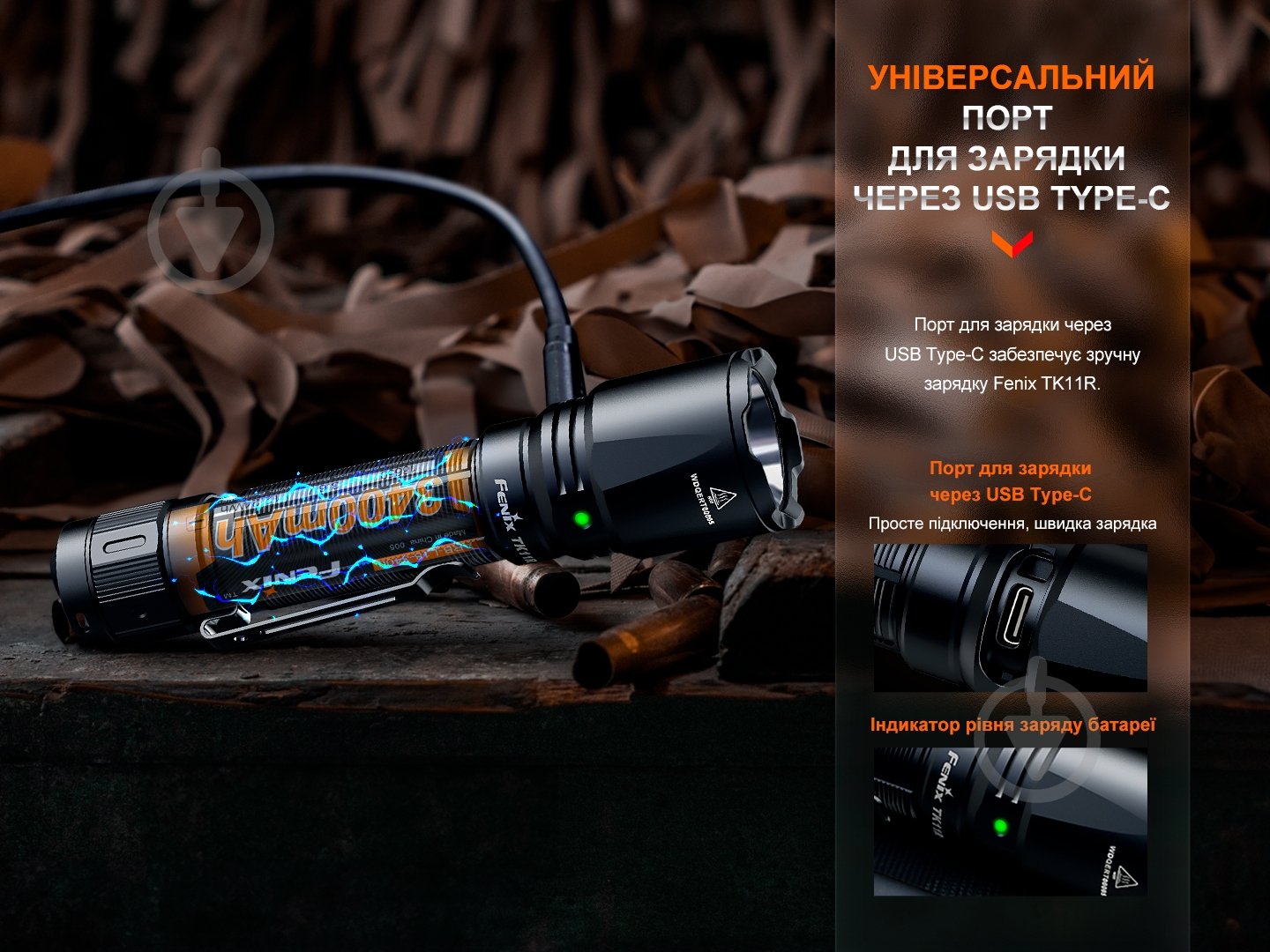 Фонарь Fenix ручной TK11R черный - фото 11 Фонарь Fenix ручной TK11R черный - фото 11