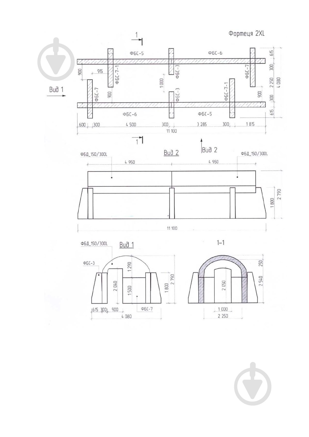 Модульное укрытие гражданской защиты тип «Фортеця» 2 XL 11х4х2,8 м (комплектация BASE) - фото 2