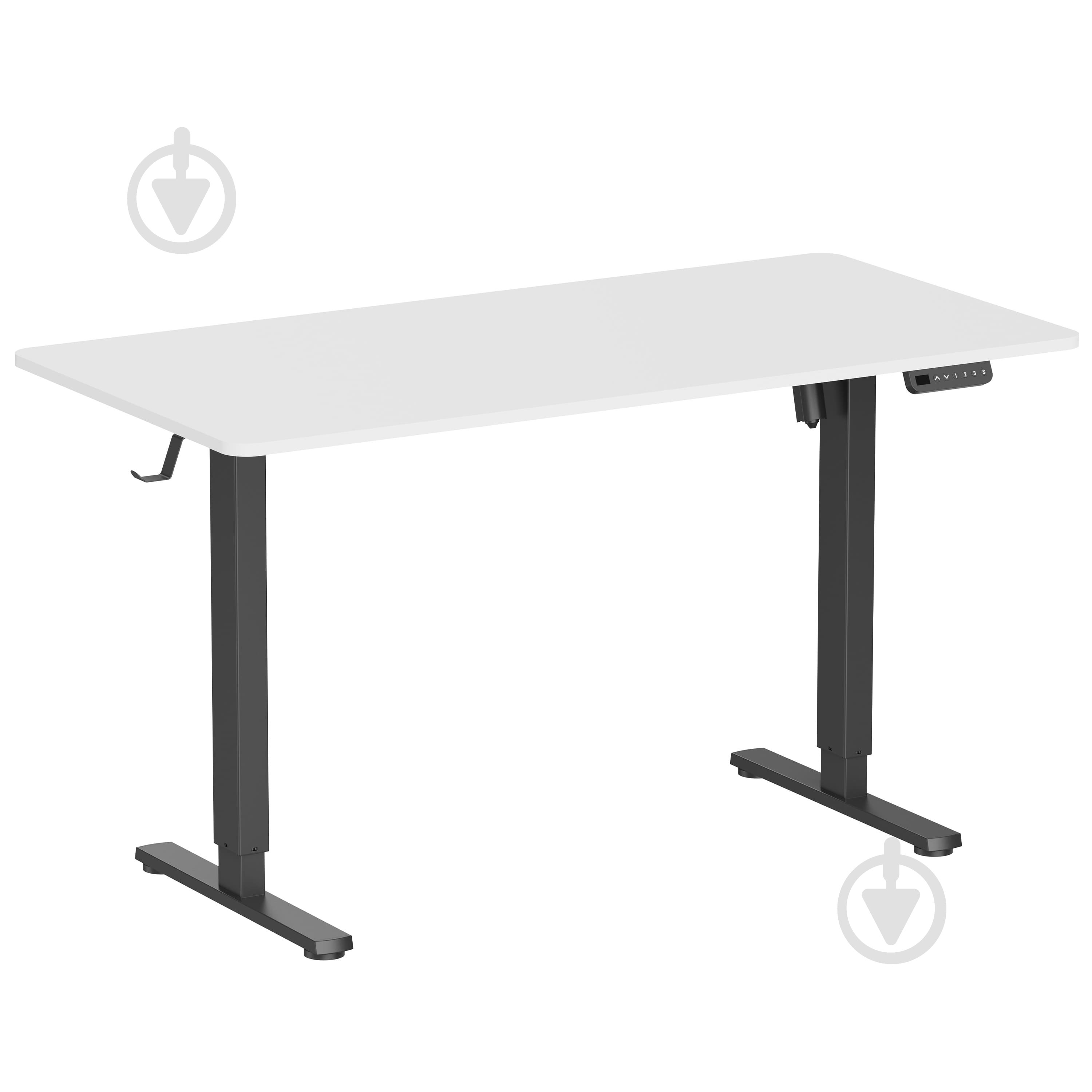 Стіл OfficePro ODE1470WB White/Black - фото 1