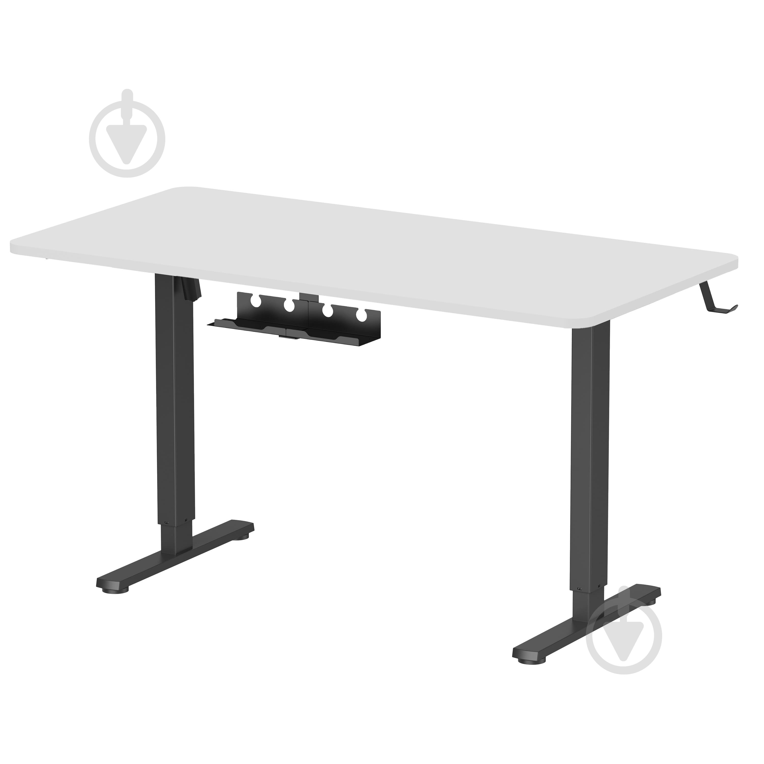 Стіл OfficePro ODE1470WB White/Black - фото 2