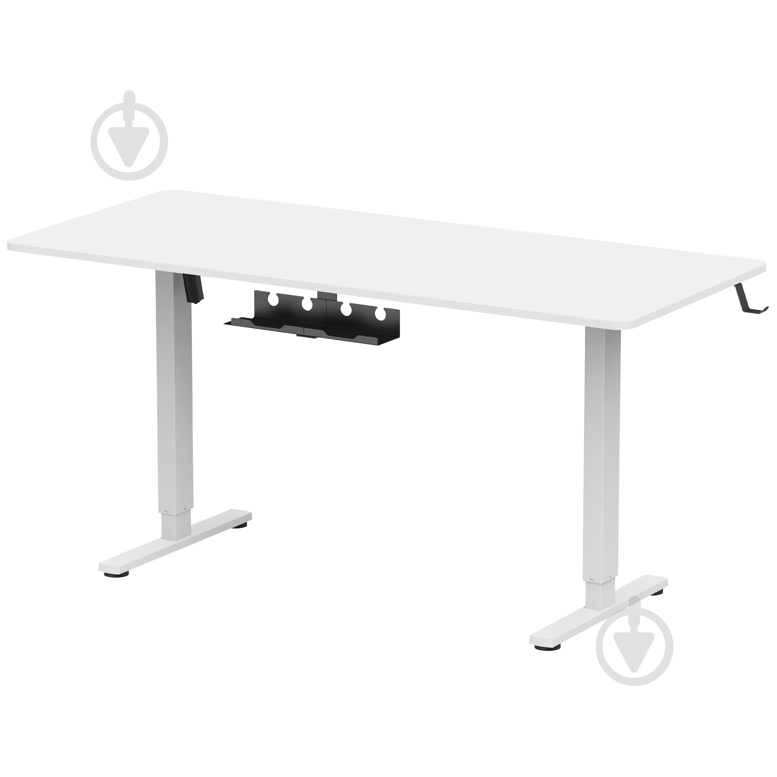 Стол OfficePro ODE1670W White - фото 2