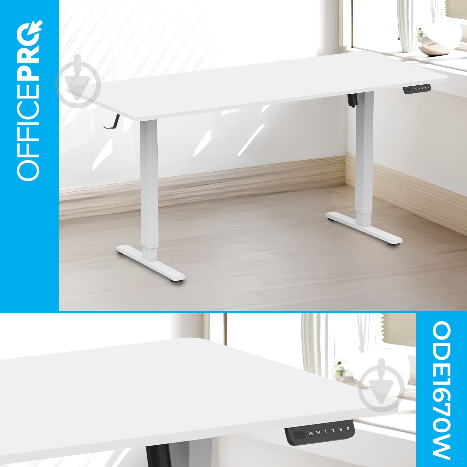 Стол OfficePro ODE1670W White - фото 3
