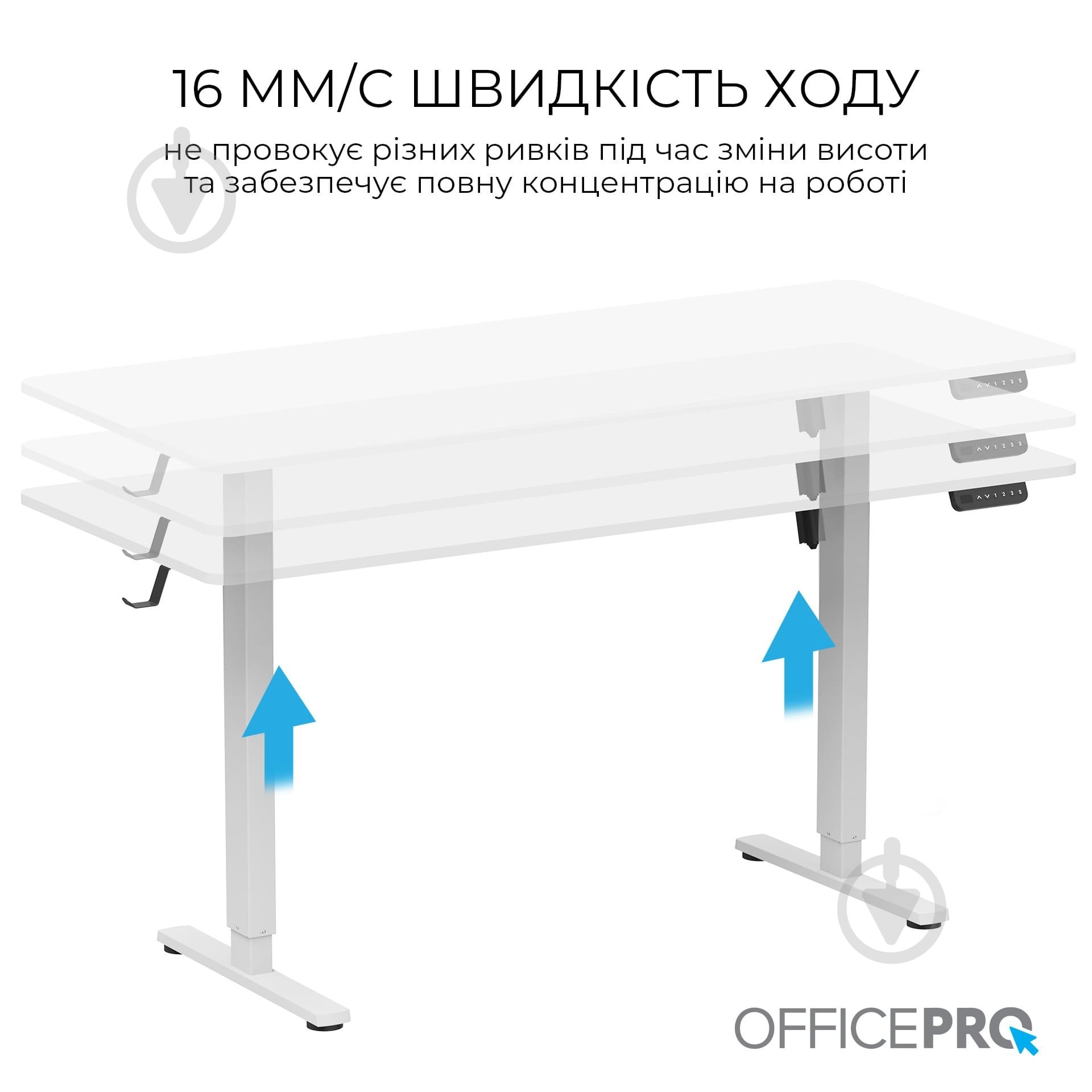 Стол OfficePro ODE1670W White - фото 4