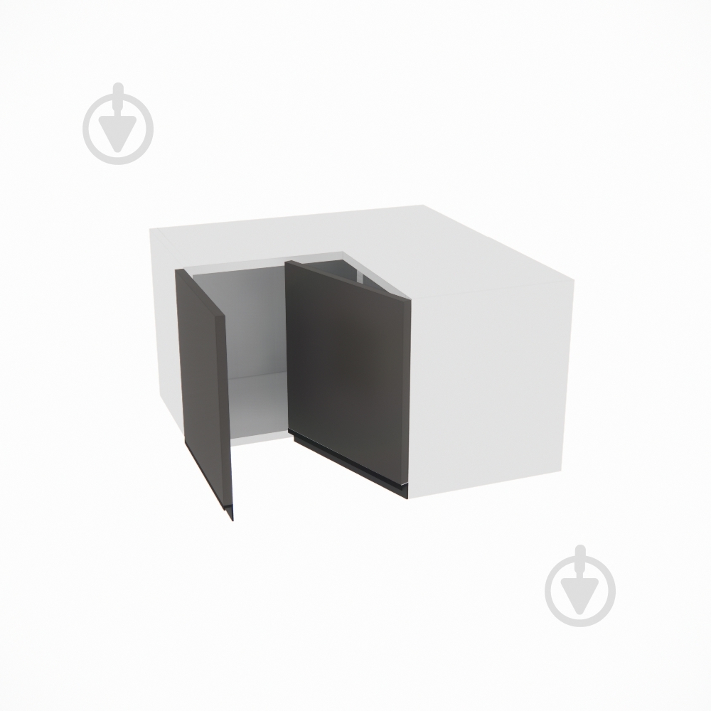 Шкаф Софи (А 60х60 прямой (320) левая) графит серый/белый Світ Меблів - фото 2