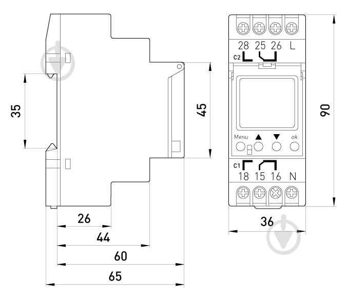 Таймер E.NEXT астрономический одноканальный e.control.t10m - фото 8
