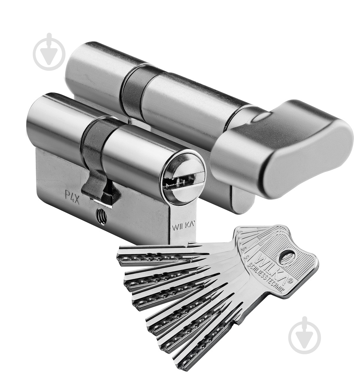 Цилиндр Wilka 40x30 ключ-вороток 70 мм сатин 3605 B - фото 1