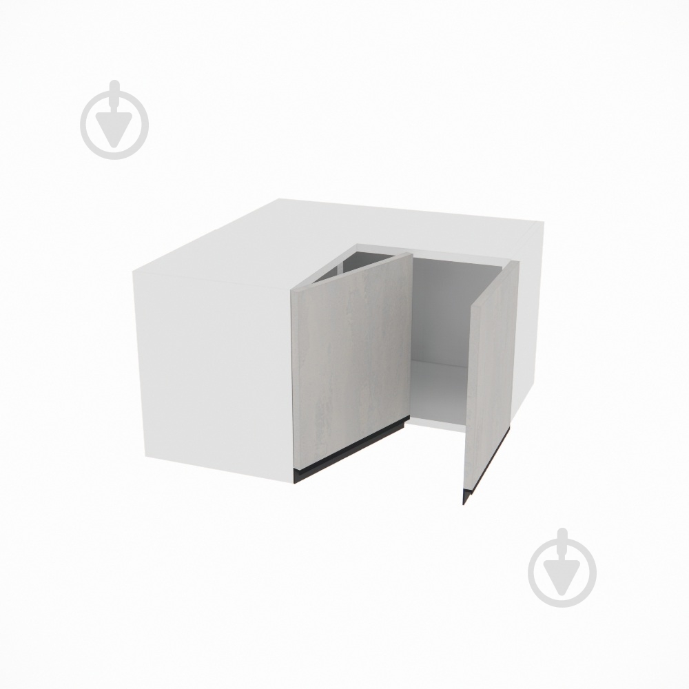 Шкаф Софи (А 60х60 прямой (320) правая) шелковый камень/белый Світ Меблів - фото 2