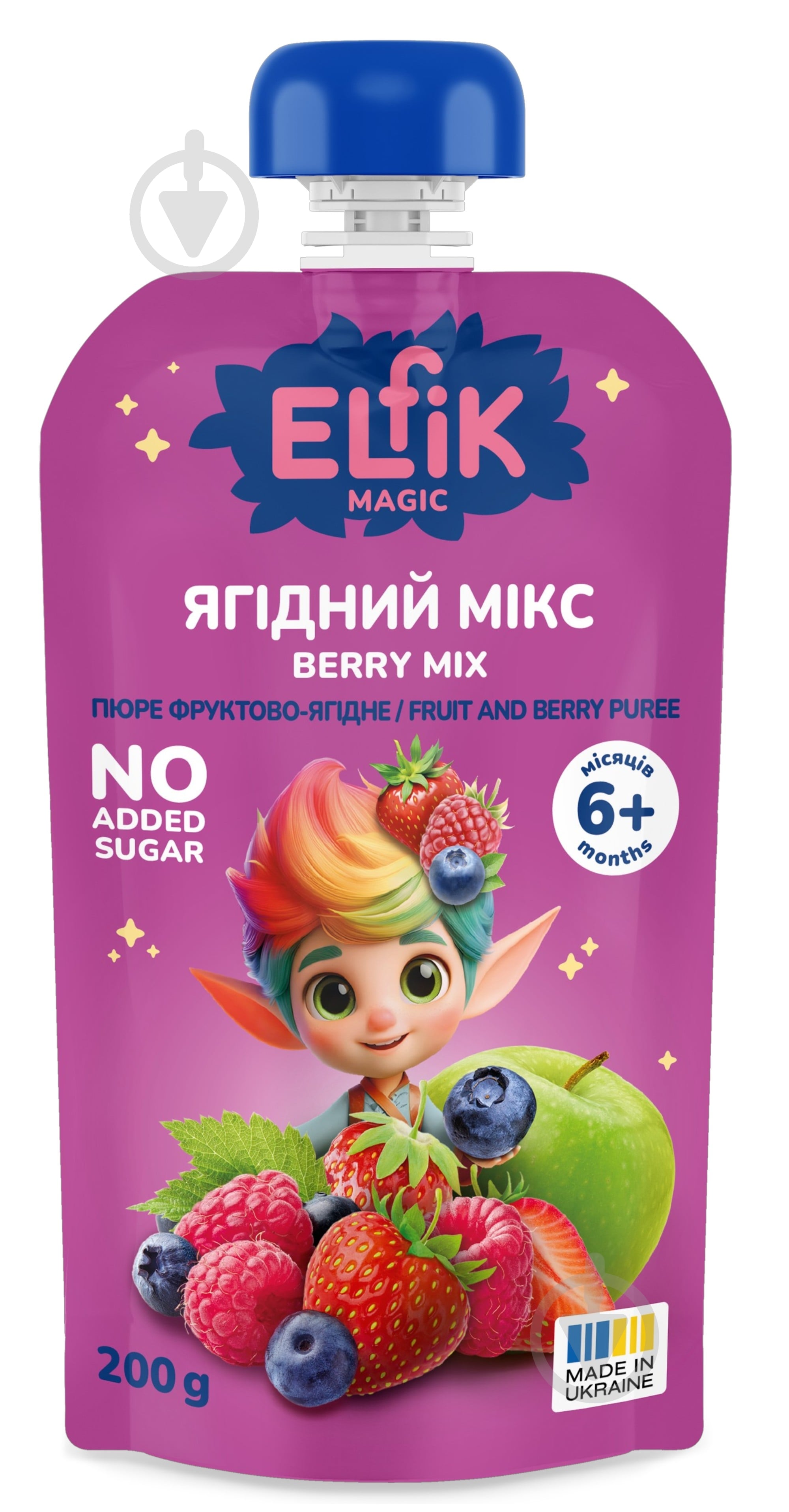 Пюре фруктовое Elfik Magic Фруктовый микс 200 г - фото 1 Пюре фруктовое Elfik Magic Фруктовый микс 200 г - фото 1