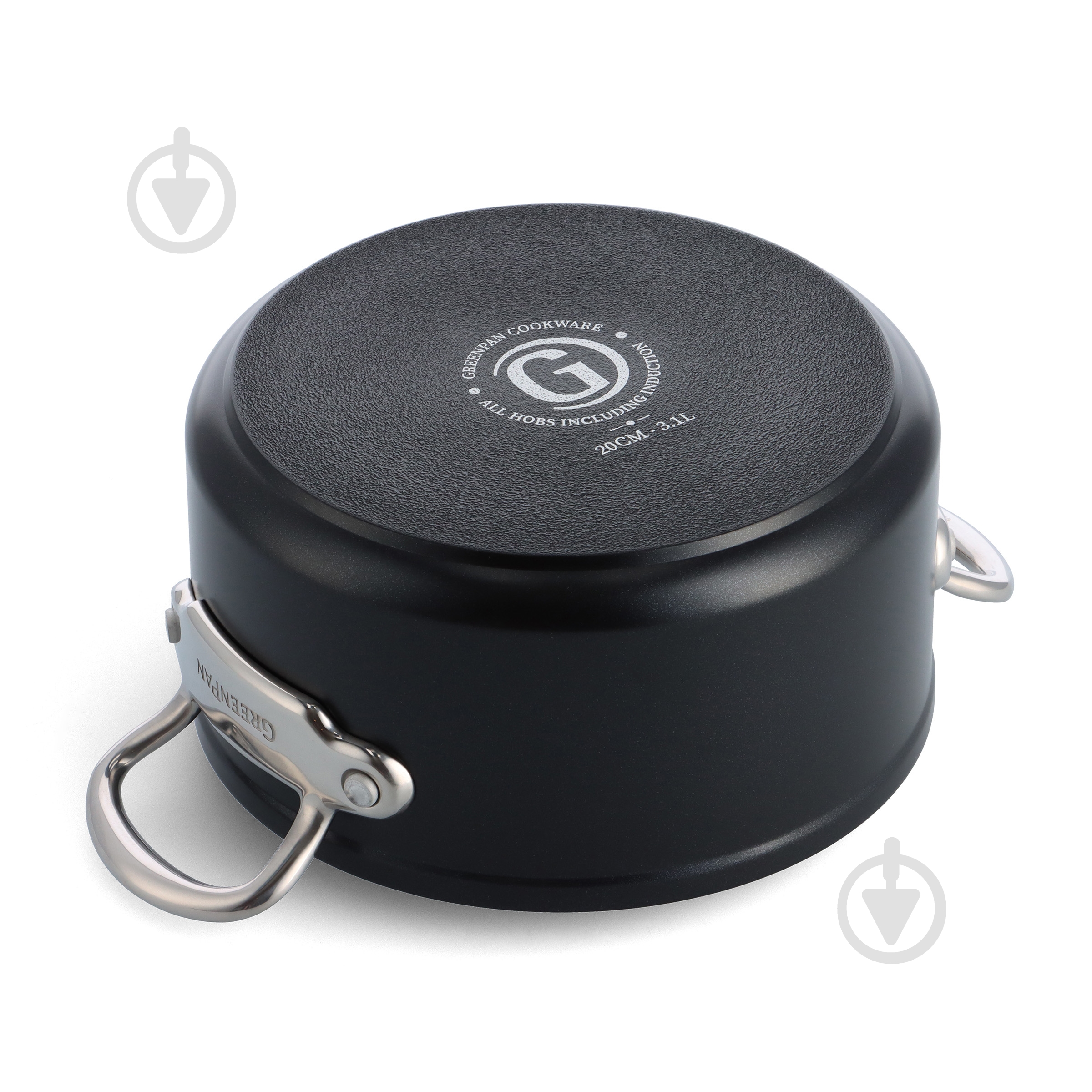 Кастрюля с крышкой GreenPan Barcelona Pro, 24 см, 4,9 л (CC005334-001) - фото 2 Кастрюля с крышкой GreenPan Barcelona Pro, 24 см, 4,9 л (CC005334-001) - фото 2