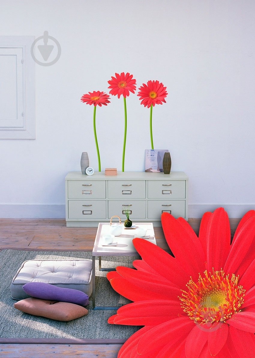 Декоративная наклейка Герберы - фото 2 Декоративная наклейка Герберы - фото 2