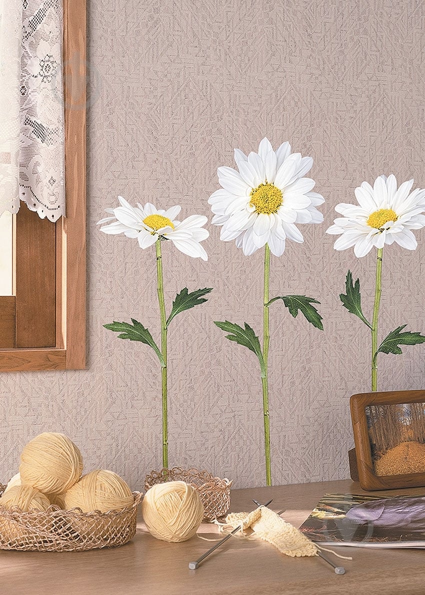 Декоративная наклейка Ромашки - фото 2