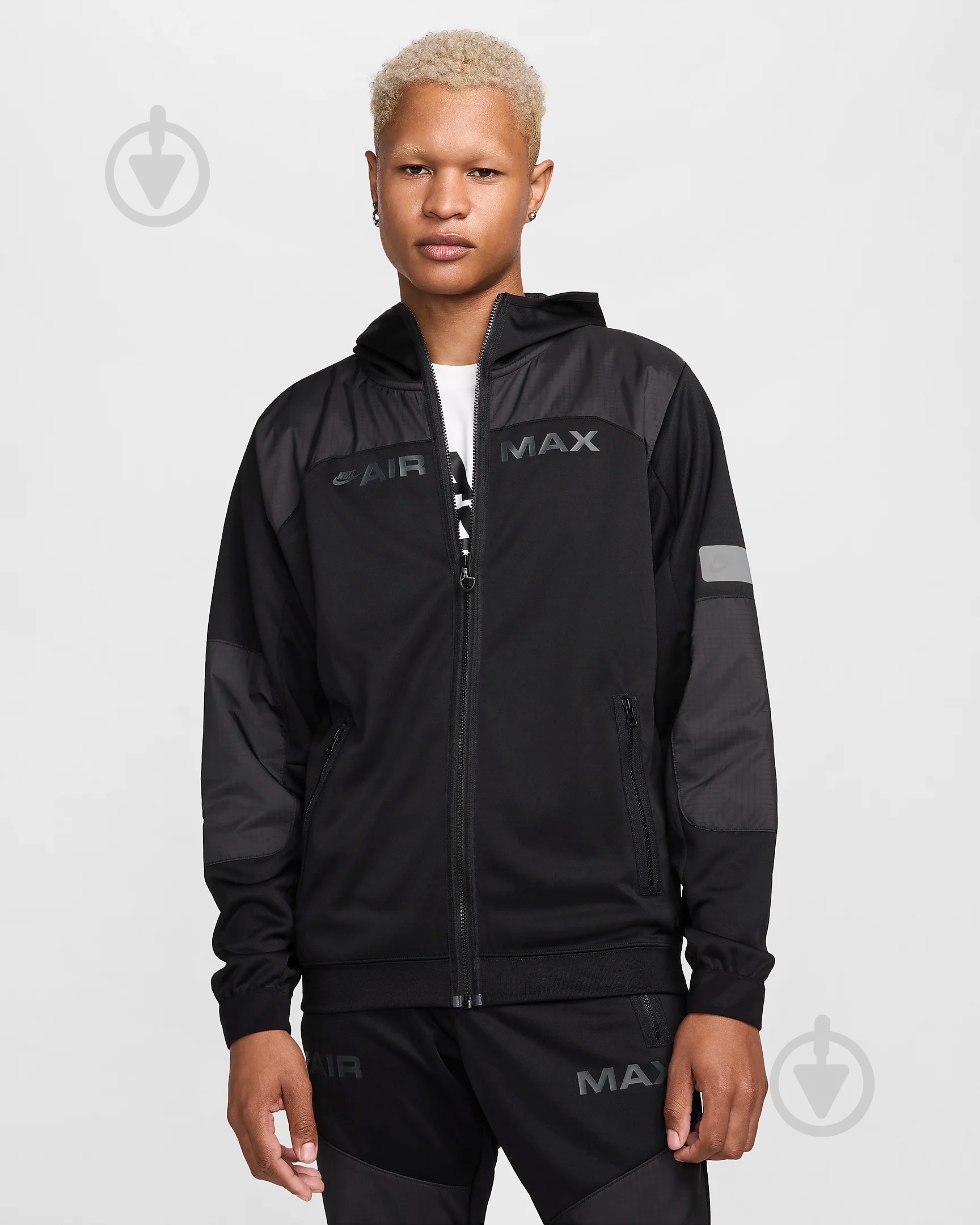 ᐉ Джемпер Nike M NSW AIR MAX PK FZ HOODIE HF6598-010 р.L чорний