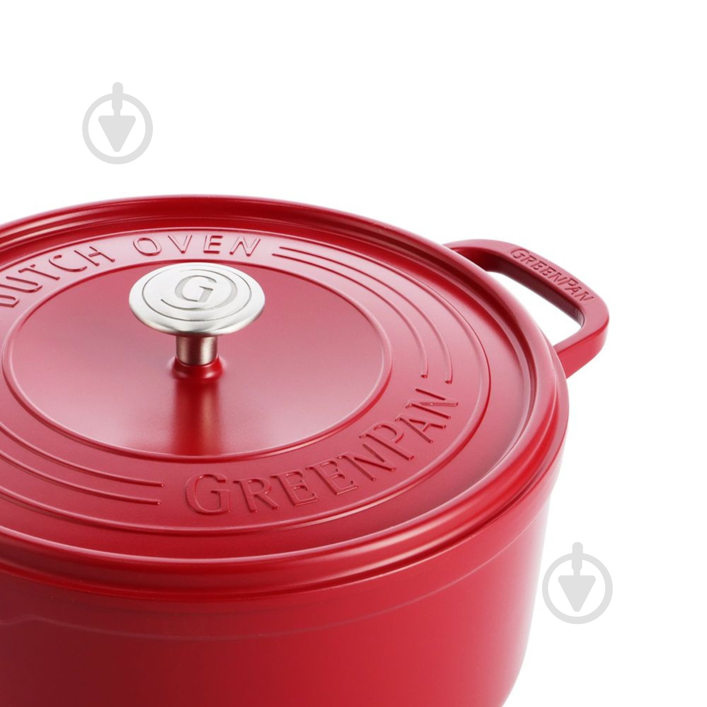 Кастрюля с крышкой GreenPan Featherweights 22 см 3,3 л красный (CC005432-001) - фото 2 Кастрюля с крышкой GreenPan Featherweights 22 см 3,3 л красный (CC005432-001) - фото 2