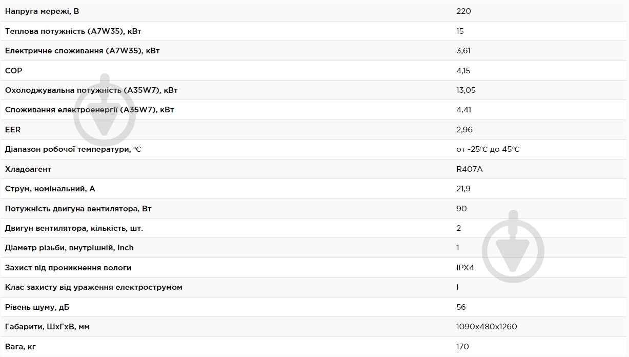Тепловой насос Altek Total 15 mono EVI 220V - фото 2
