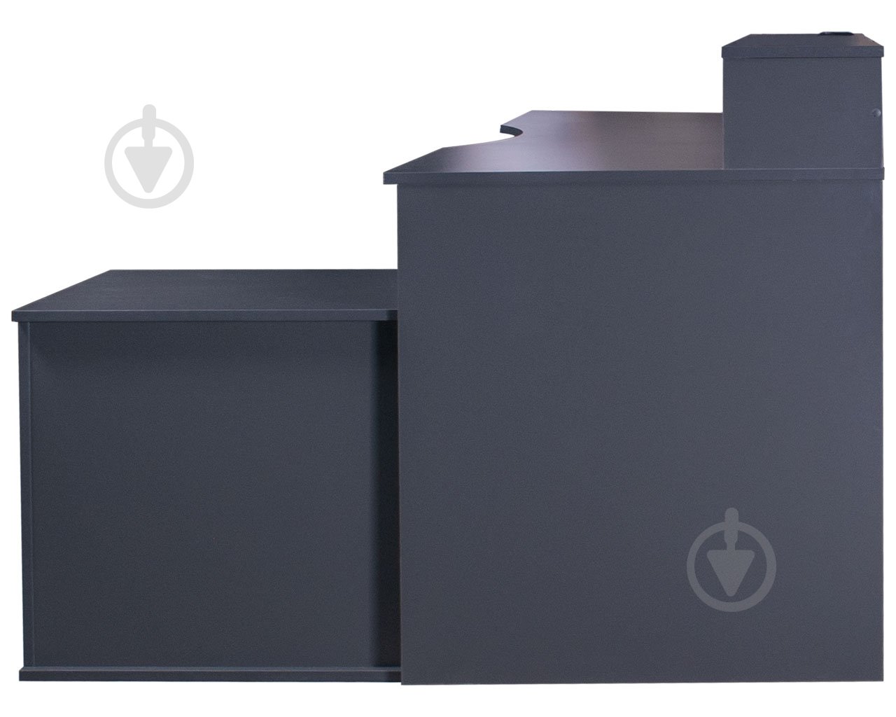 Стол письменный угловой Геймер 910х2000х720 мм антрацит/антрацит - фото 6