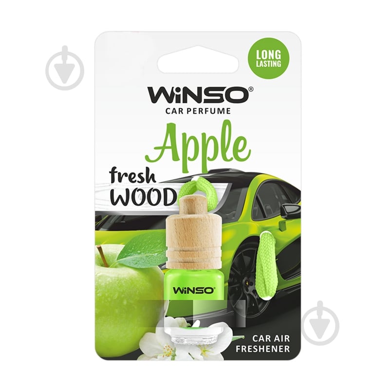 Ароматизатор підвісний WINSO Fresh WOOD Apple 530660 4 мл - фото 1 Ароматизатор підвісний WINSO Fresh WOOD Apple 530660 4 мл - фото 1