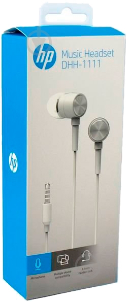 Наушники HP DHH-1111 white (DHH-1111WT) - фото 3