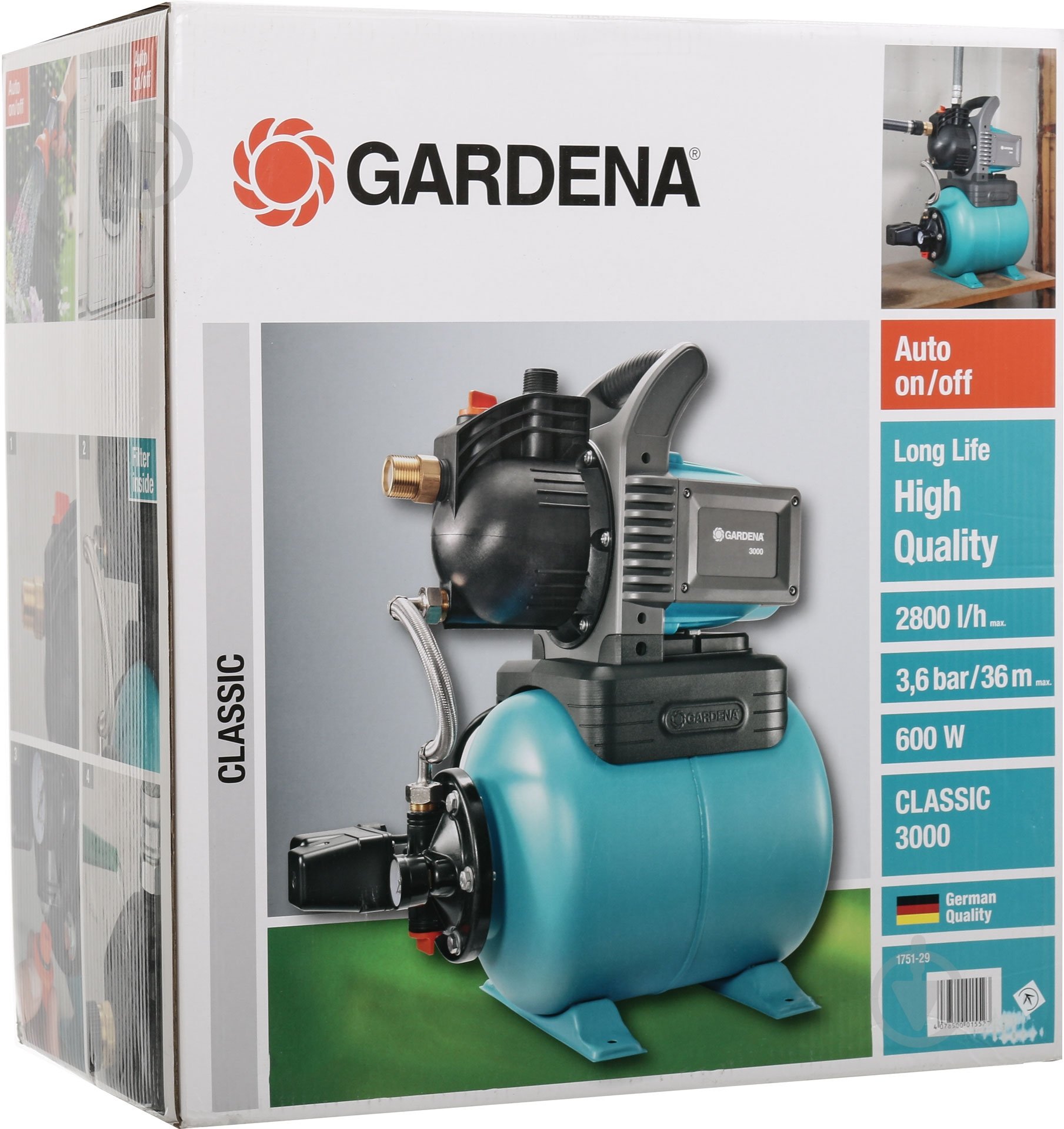Насосна станція Gardena Classic 3000 01751-29.000.00 - фото 6