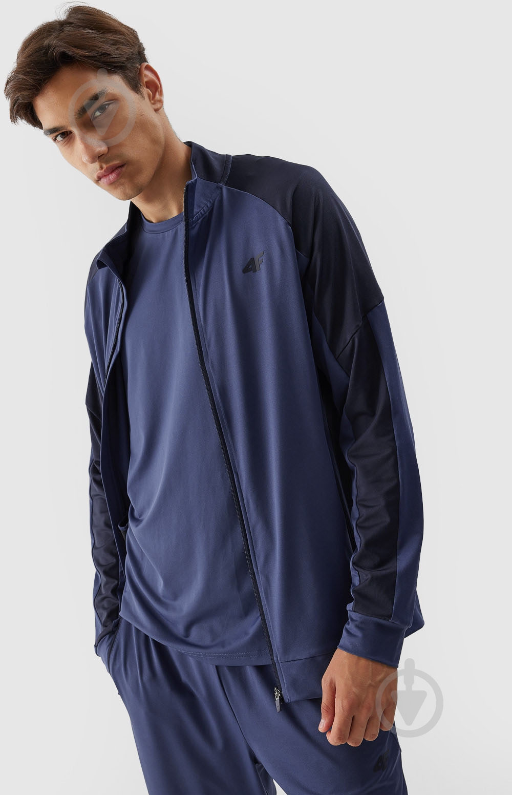 Джемпер 4F SWEATSHIRT FNK M210 4FAW23TFSWM210-32S р.M синий - фото 1