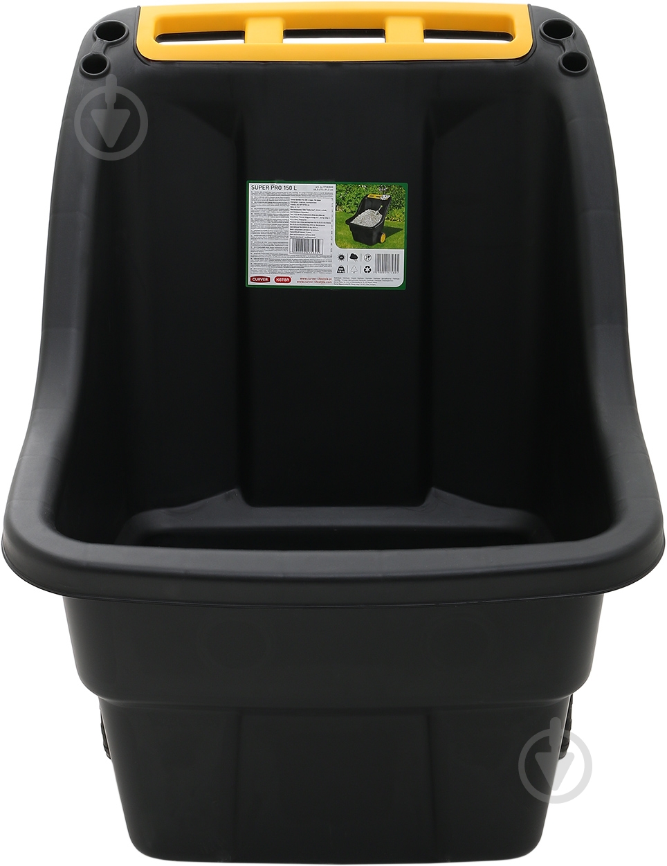 Тележка Keter Super Pro 150 л черная - фото 3