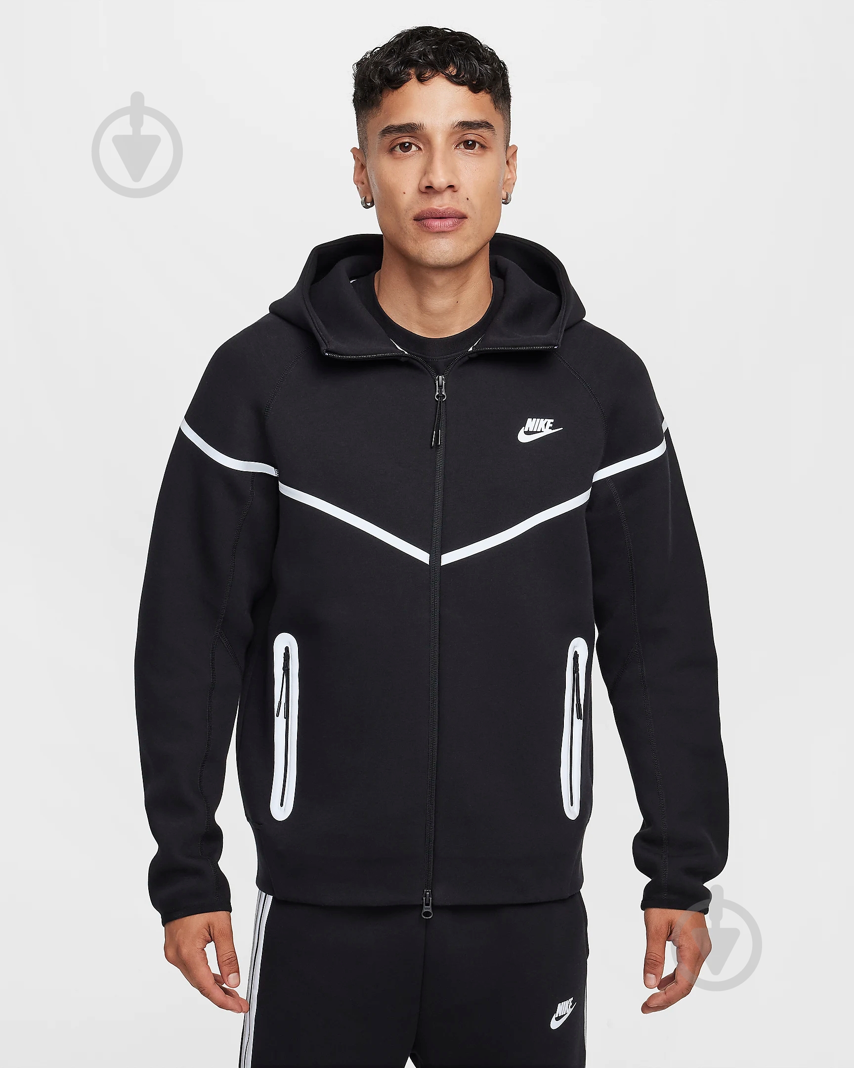 Джемпер Nike M NK TCH SSNL TF+ WR FZ FZ0754-010 р.XL чорний - фото 1